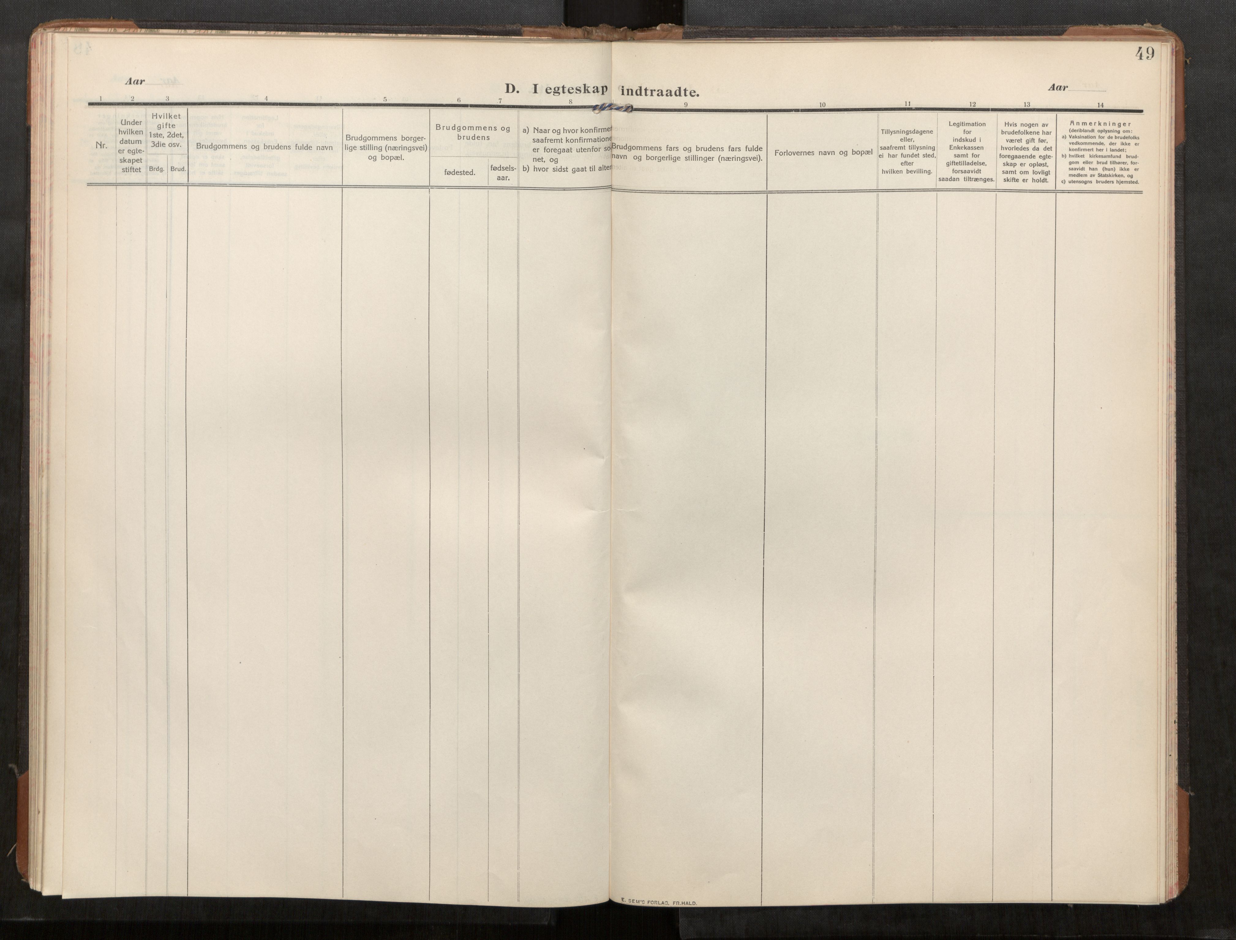 Stod sokneprestkontor, SAT/A-1164/1/I/I1/I1a/L0003: Parish register (official) no. 3, 1909-1934, p. 48