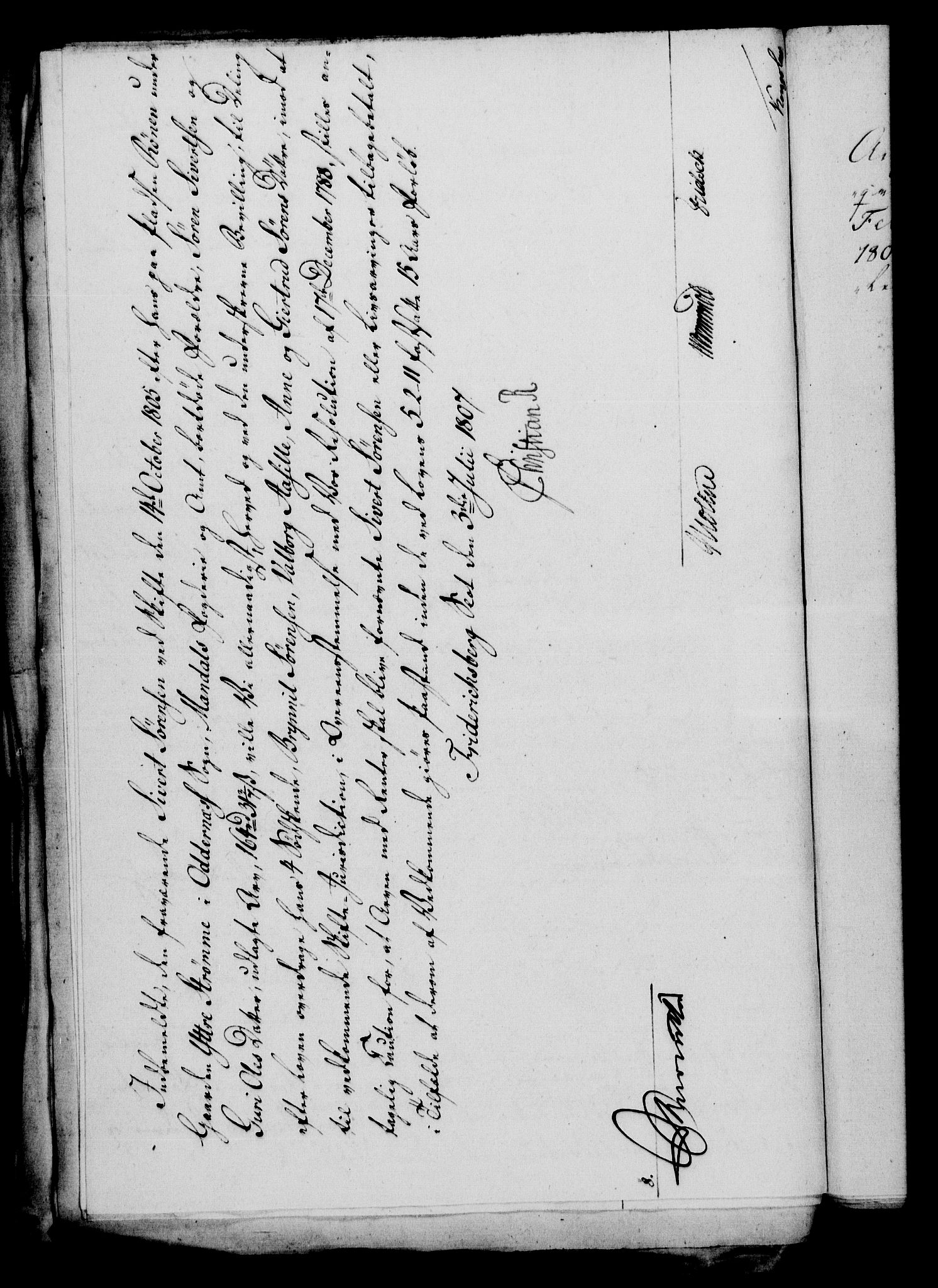 Rentekammeret, Kammerkanselliet, RA/EA-3111/G/Gf/Gfa/L0089: Norsk relasjons- og resolusjonsprotokoll (merket RK 52.89), 1807, p. 415