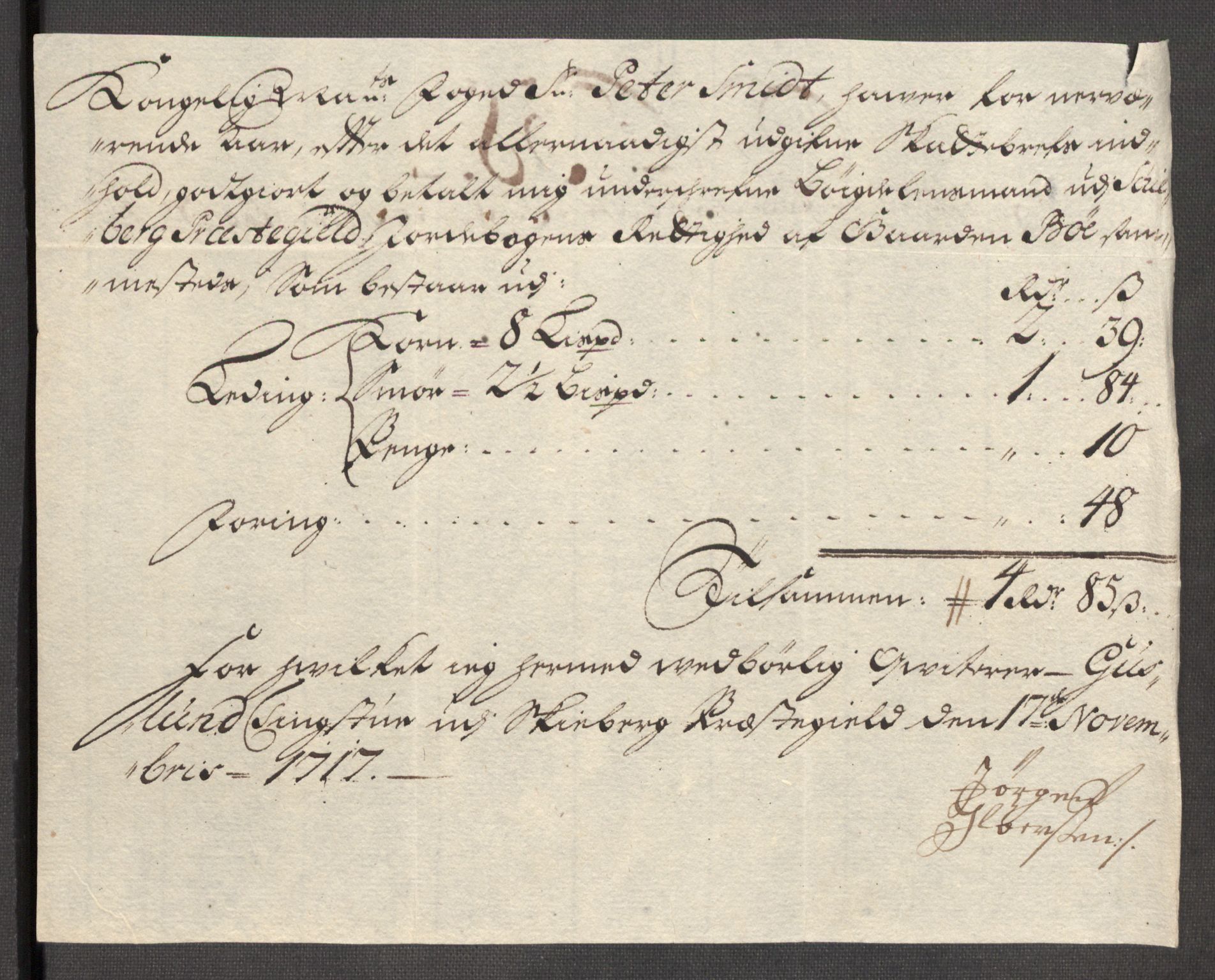 Rentekammeret inntil 1814, Reviderte regnskaper, Fogderegnskap, AV/RA-EA-4092/R01/L0024: Fogderegnskap Idd og Marker, 1717-1718, p. 199