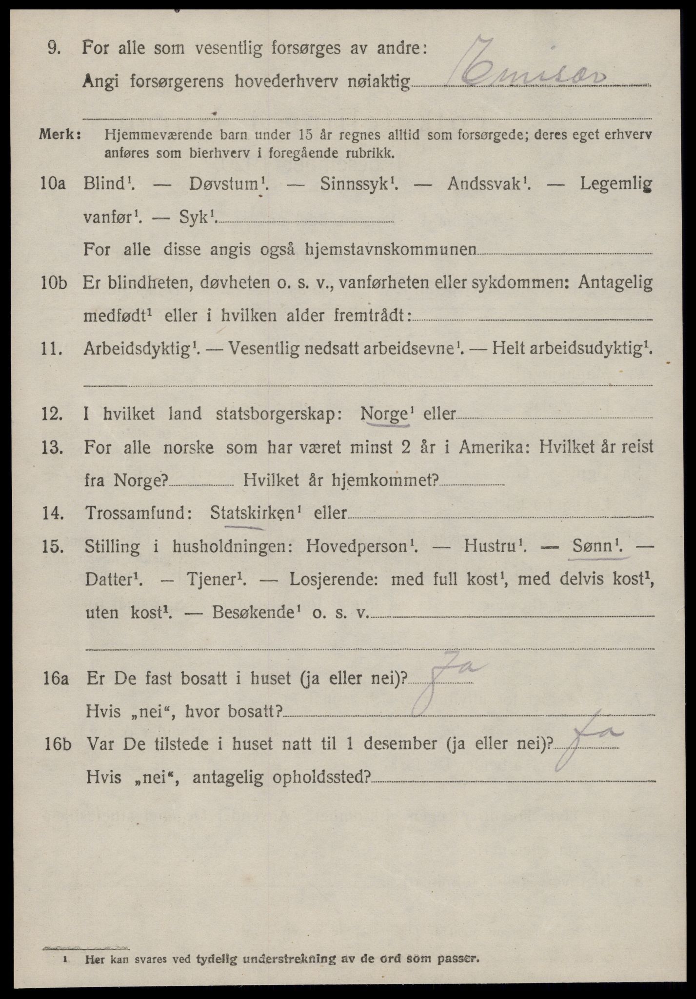 SAT, 1920 census for Sunndal, 1920, p. 1893