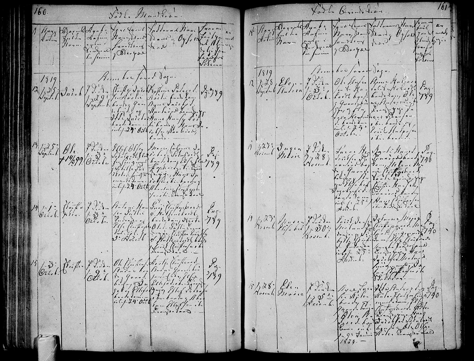 Andebu kirkebøker, AV/SAKO-A-336/F/Fa/L0003: Parish register (official) no. 3 /1, 1803-1828, p. 160-161