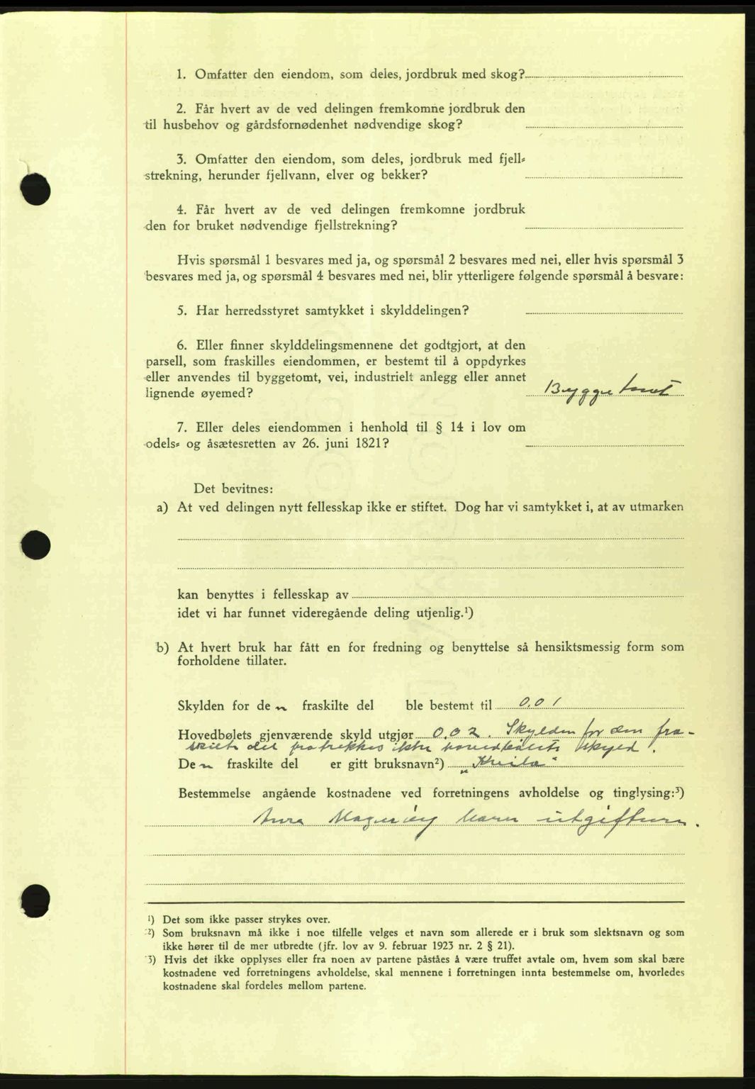 Nordmøre sorenskriveri, AV/SAT-A-4132/1/2/2Ca: Mortgage book no. A92, 1942-1942, Diary no: : 1104/1942