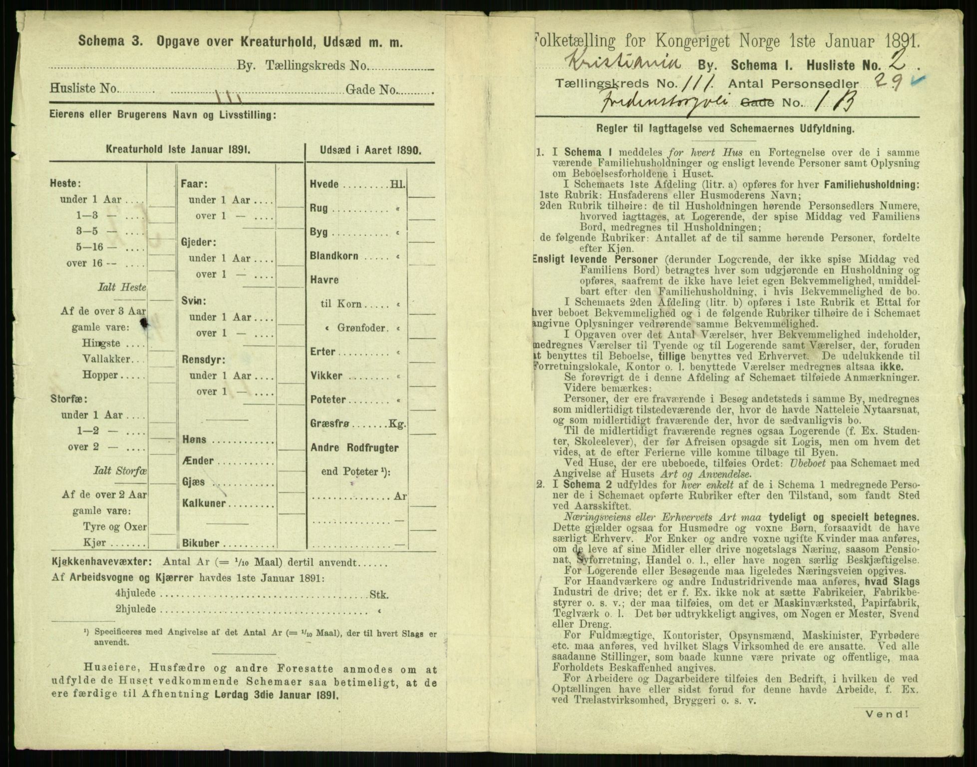 RA, 1891 census for 0301 Kristiania, 1891, p. 57824