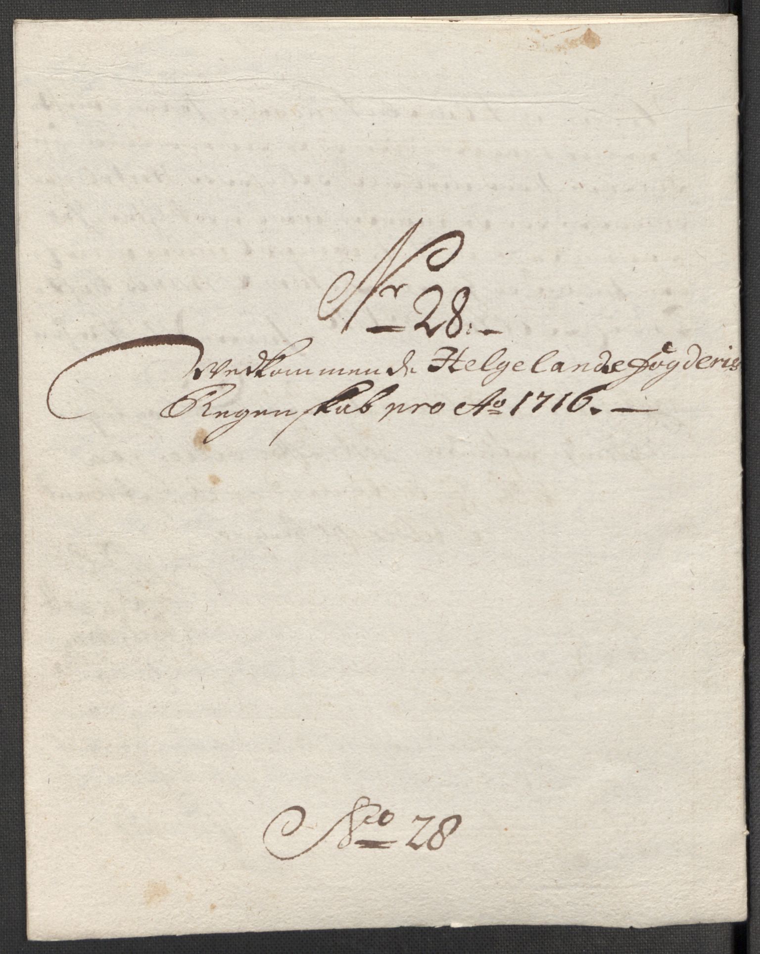 Rentekammeret inntil 1814, Reviderte regnskaper, Fogderegnskap, AV/RA-EA-4092/R65/L4514: Fogderegnskap Helgeland, 1716, p. 239