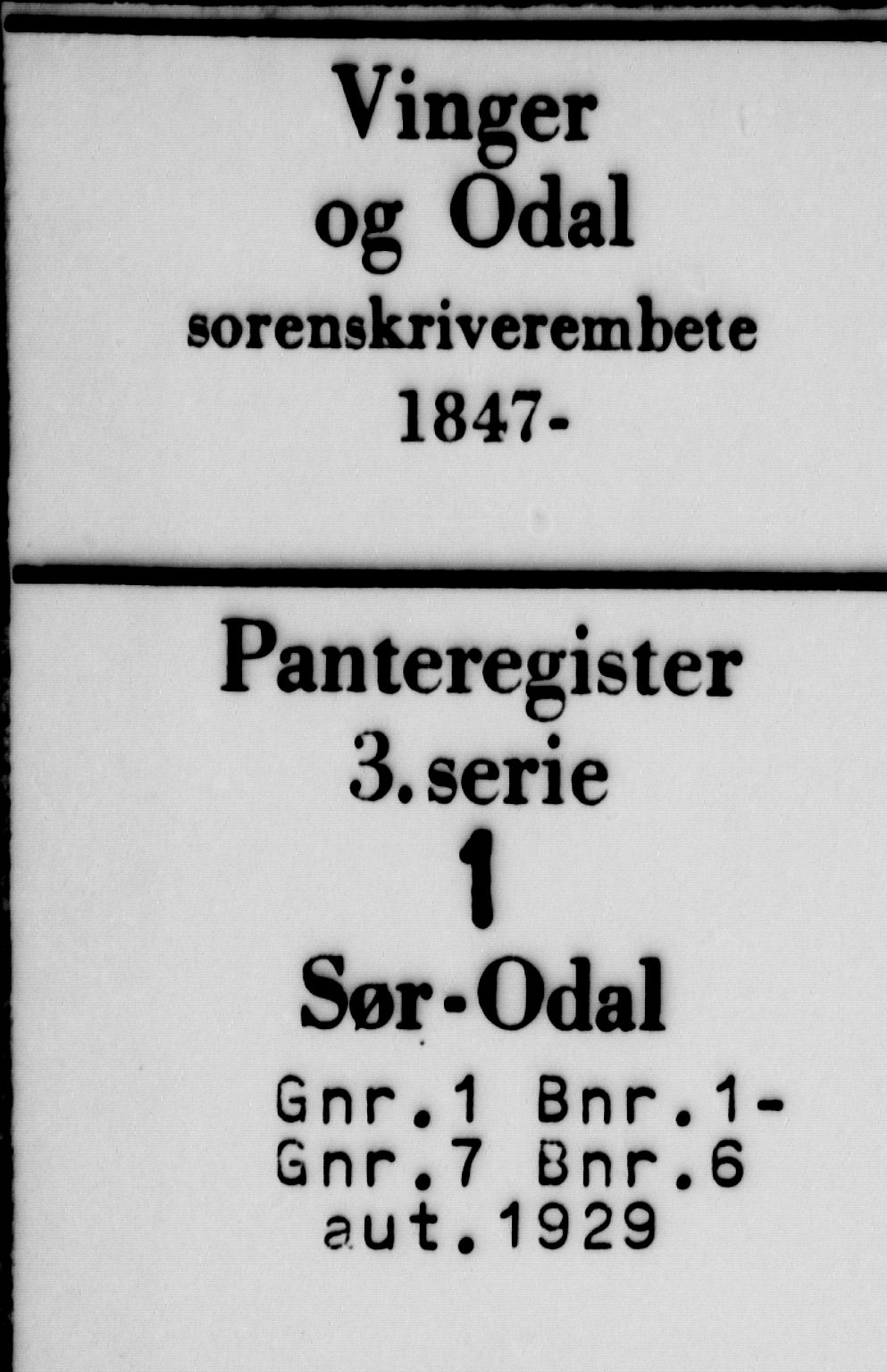 Vinger og Odal sorenskriveri, SAH/TING-022/H/Ha/Hac/Haca/L0001: Mortgage register no. 3.1, 1929