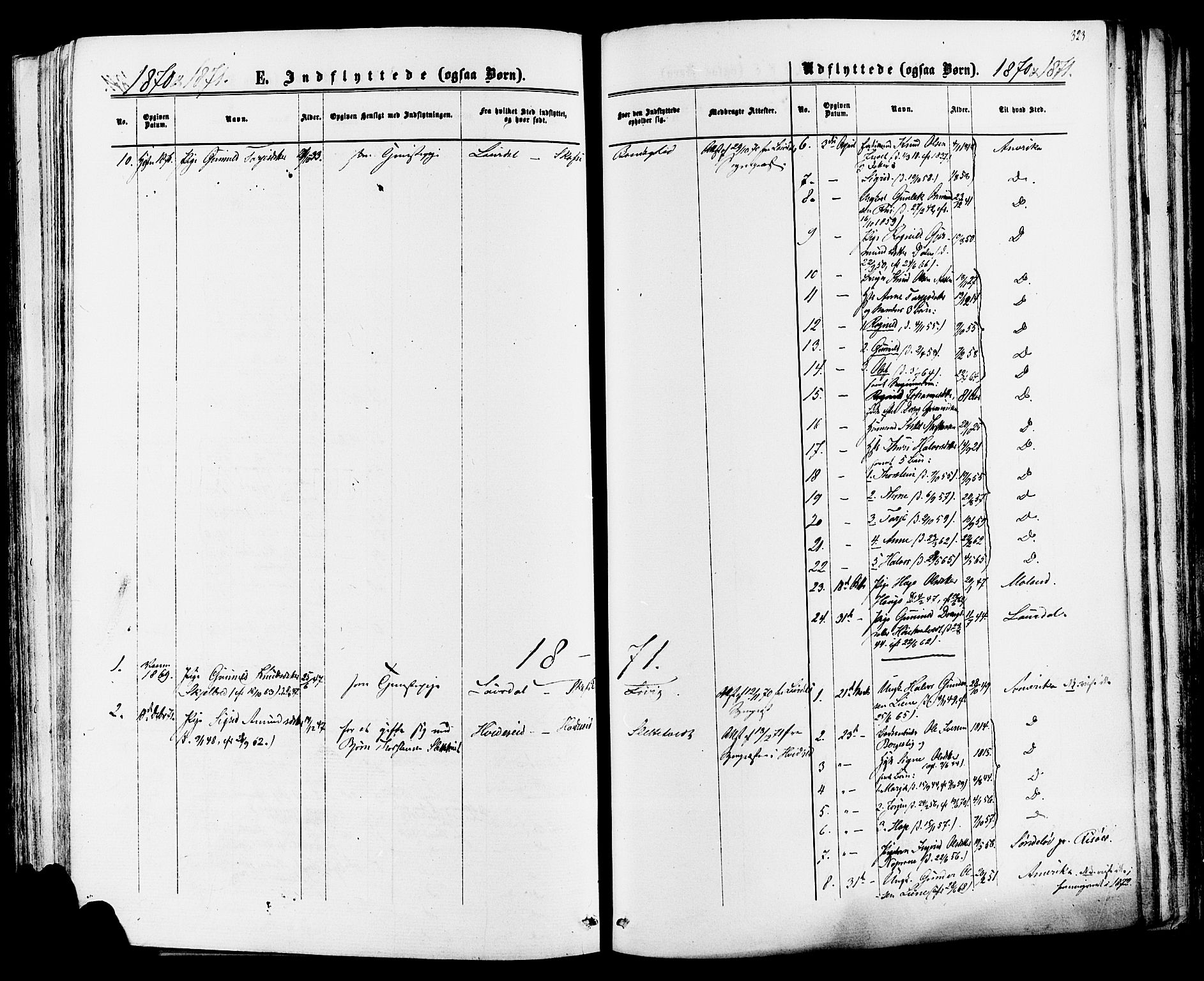 Mo kirkebøker, AV/SAKO-A-286/F/Fa/L0006: Parish register (official) no. I 6, 1865-1885, p. 323