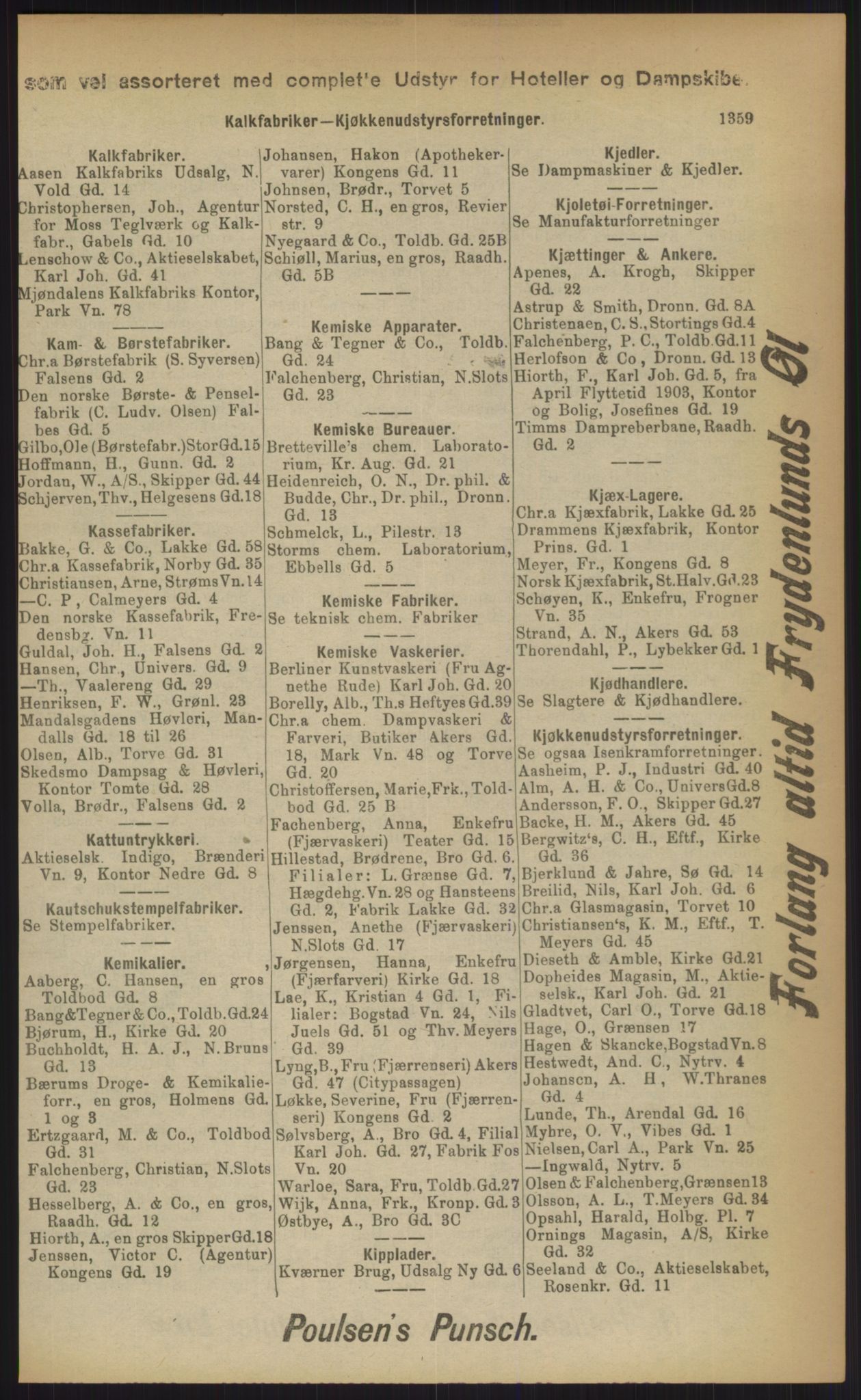 Kristiania/Oslo adressebok, PUBL/-, 1903, p. 1359