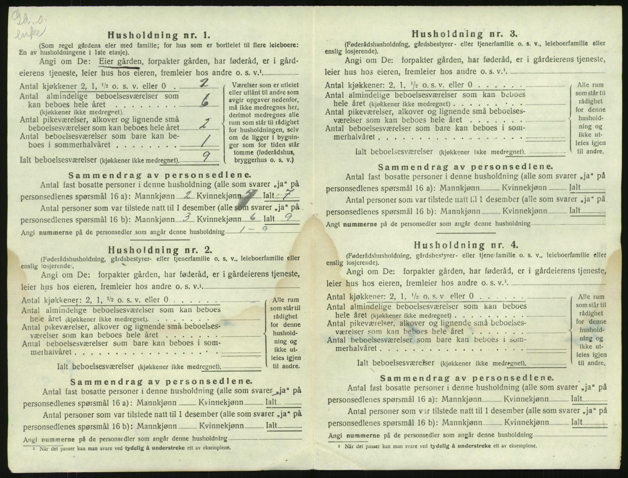 SAKO, 1920 census for Kviteseid, 1920, p. 66