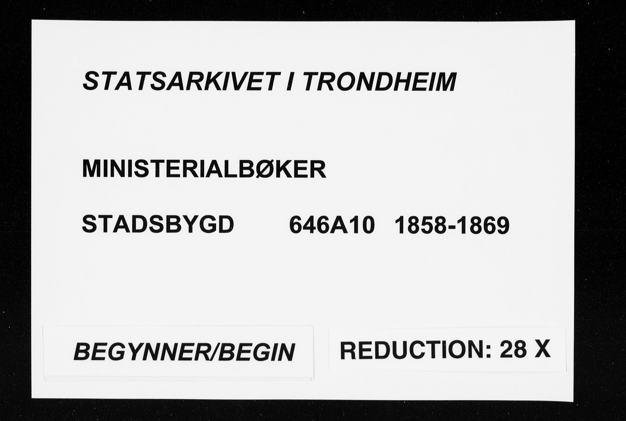 Ministerialprotokoller, klokkerbøker og fødselsregistre - Sør-Trøndelag, SAT/A-1456/646/L0612: Parish register (official) no. 646A10, 1858-1869