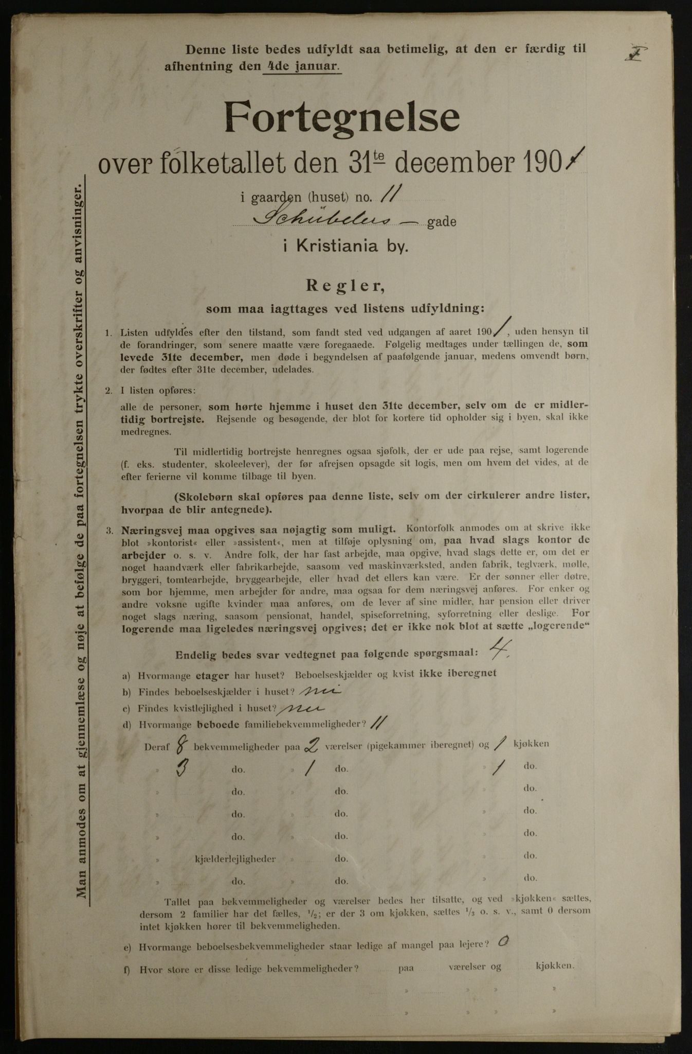 OBA, Municipal Census 1901 for Kristiania, 1901, p. 14339