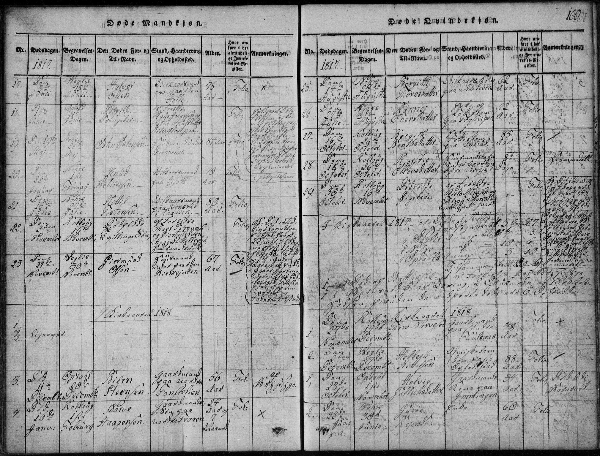 Rollag kirkebøker, SAKO/A-240/G/Ga/L0001: Parish register (copy) no. I 1, 1814-1831, p. 100
