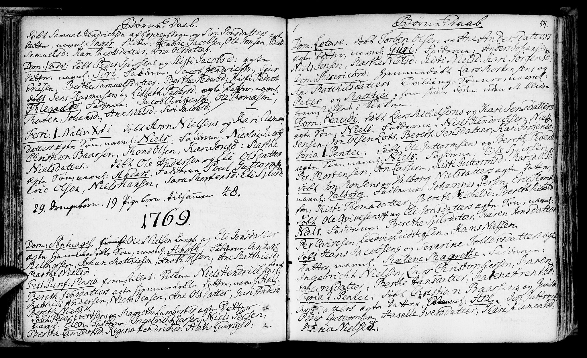 Talvik sokneprestkontor, SATØ/S-1337/H/Ha/L0004kirke: Parish register (official) no. 4, 1752-1772, p. 54
