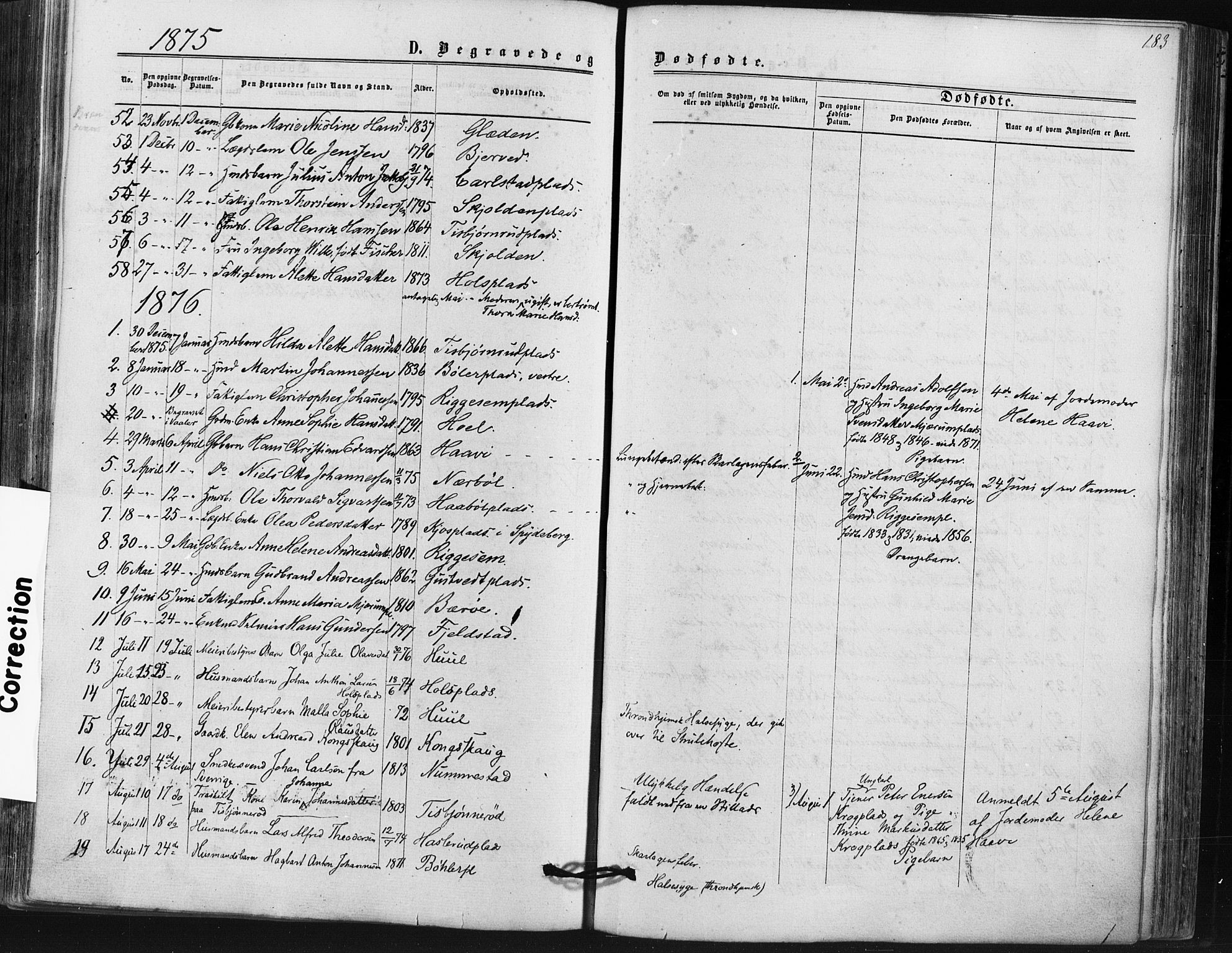 Hobøl prestekontor Kirkebøker, AV/SAO-A-2002/F/Fa/L0004: Parish register (official) no. I 4, 1865-1877, p. 183