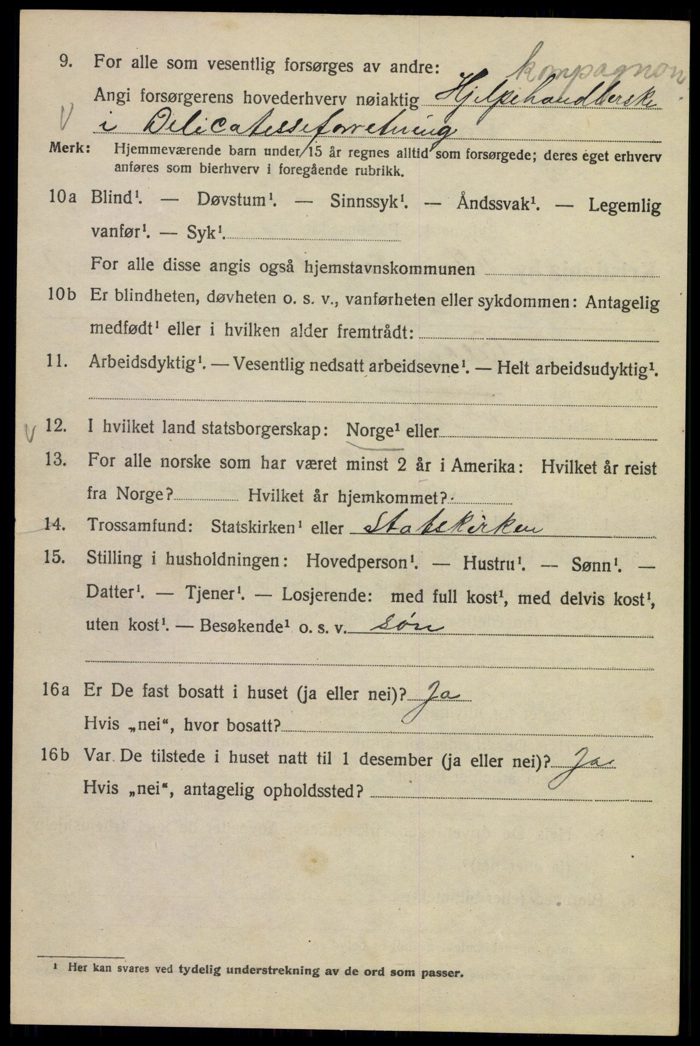 SAO, 1920 census for Kristiania, 1920, p. 612292