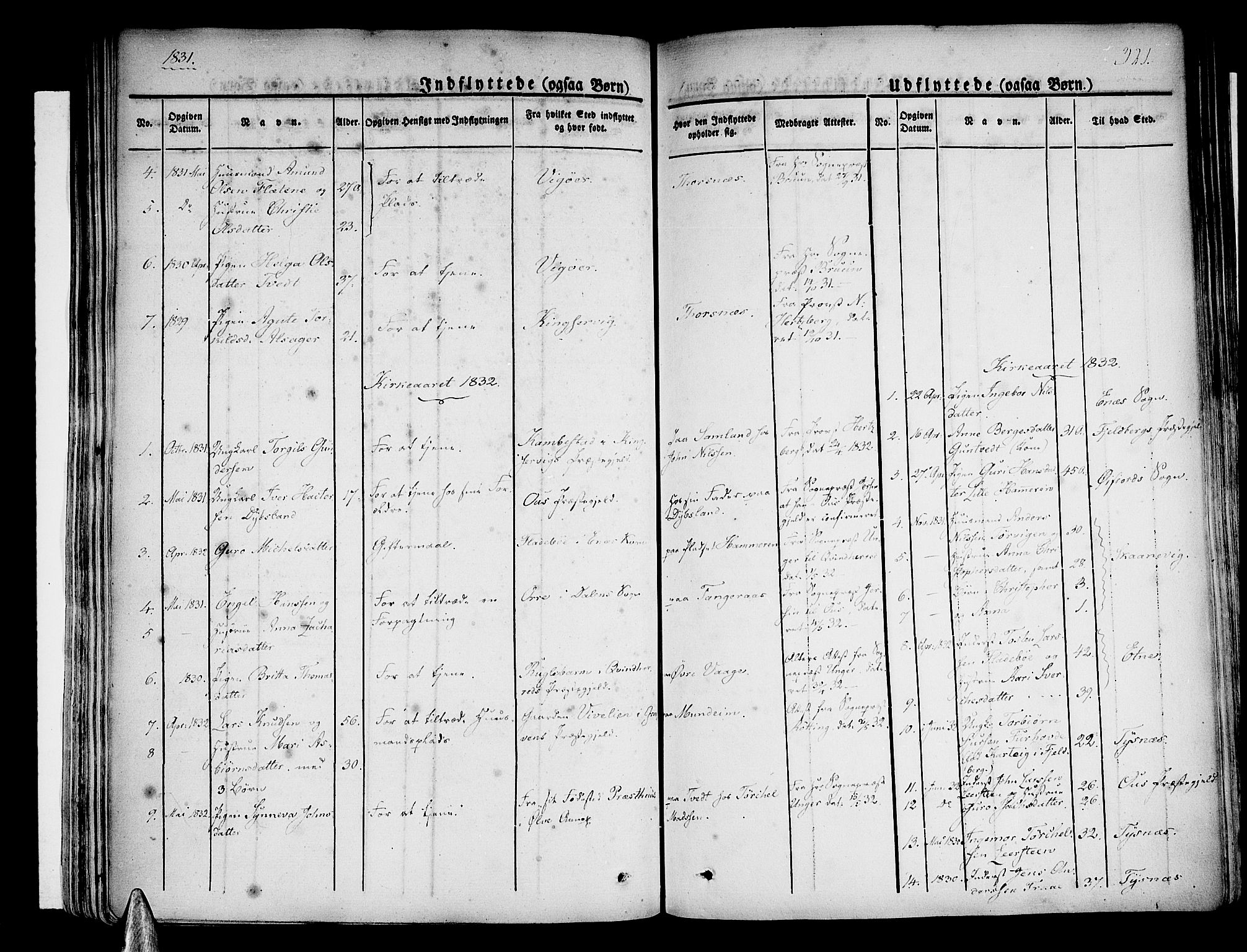 Strandebarm sokneprestembete, AV/SAB-A-78401/H/Haa: Parish register (official) no. A 6, 1826-1843, p. 321