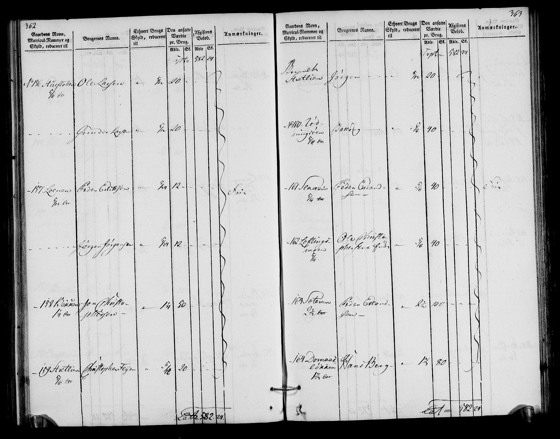 Rentekammeret inntil 1814, Realistisk ordnet avdeling, AV/RA-EA-4070/N/Ne/Nea/L0040: Gudbrandsdalen fogderi. Oppebørselsregister, 1803-1804, p. 188