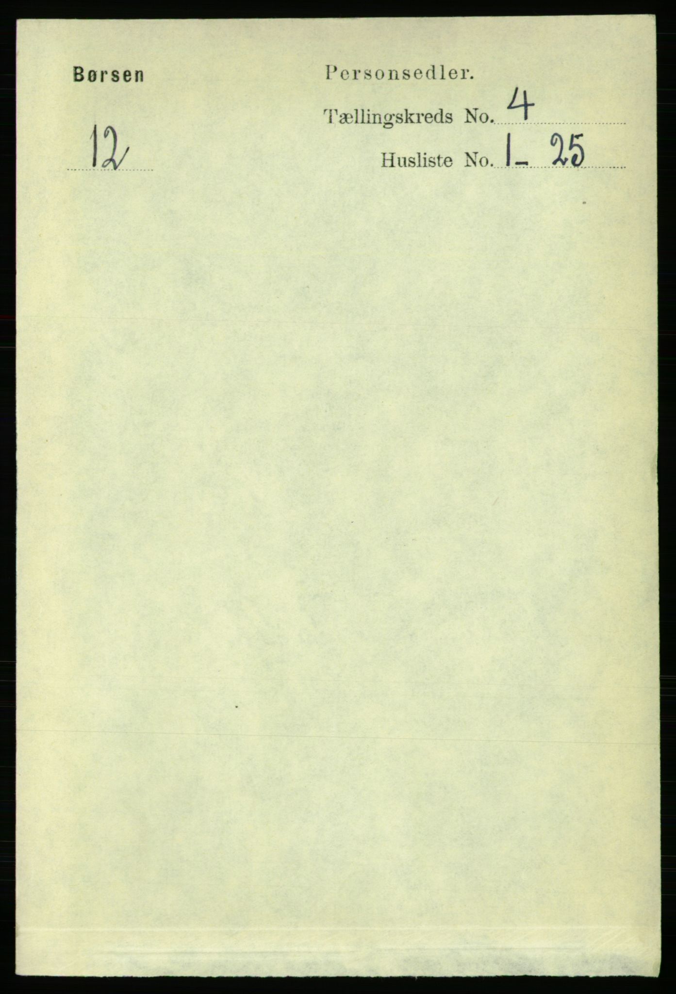 RA, 1891 census for 1658 Børsa, 1891, p. 1457