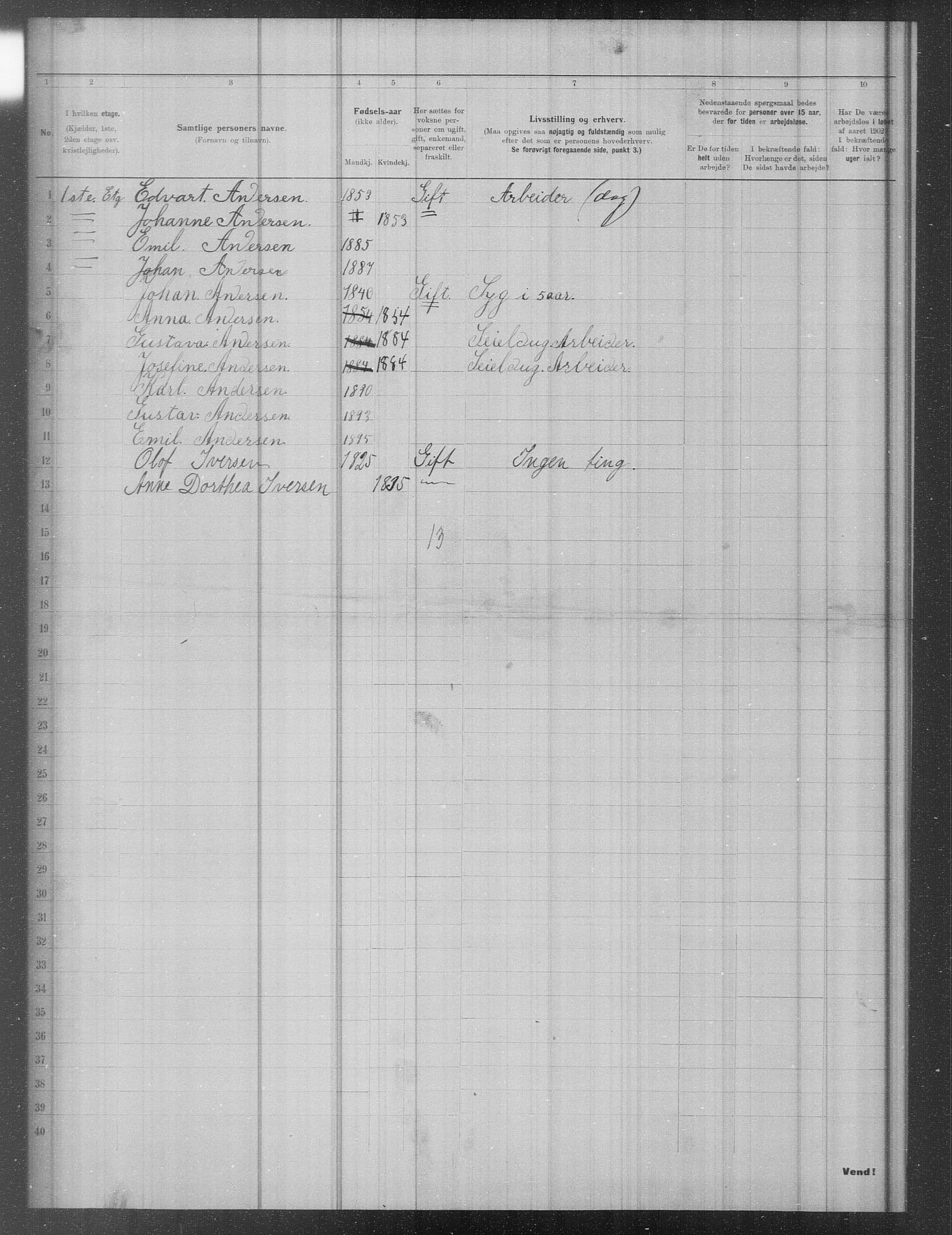 OBA, Municipal Census 1902 for Kristiania, 1902, p. 11111