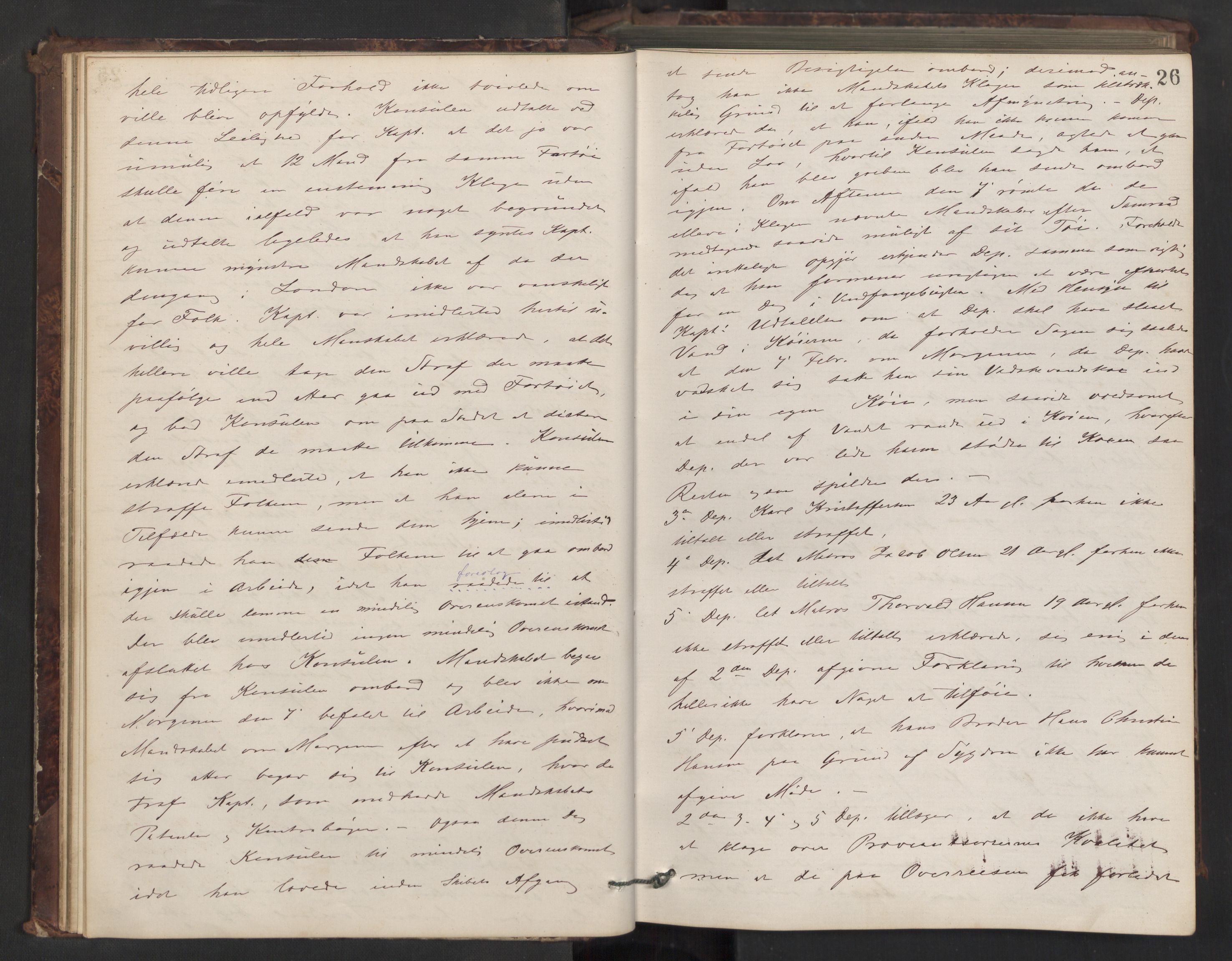 Drøbak byfogd, AV/SAO-A-10144/F/Fb/L0004: Ekstrarettsprotokoll, 1874-1889, p. 25b-26a