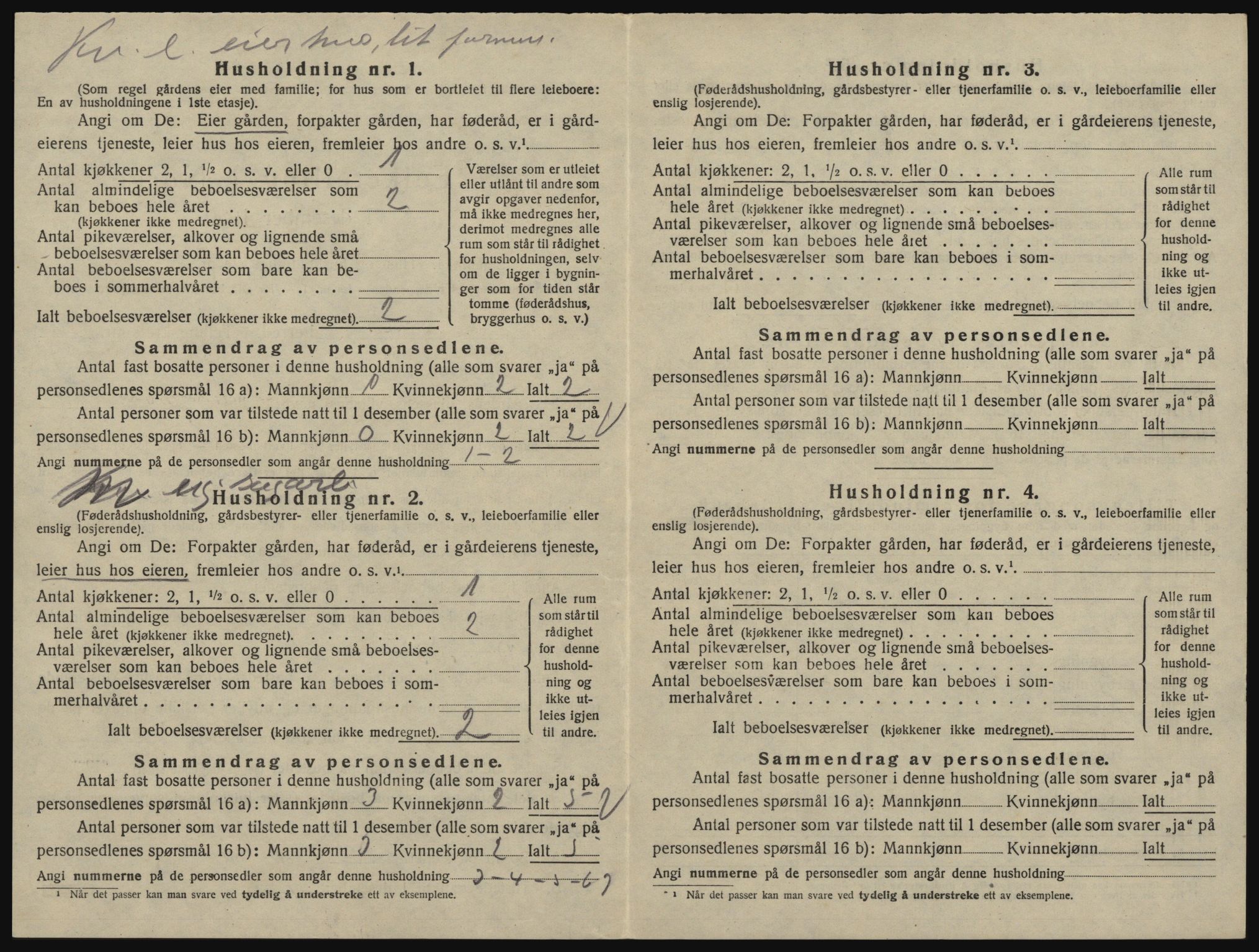 SAO, 1920 census for Glemmen, 1920, p. 348