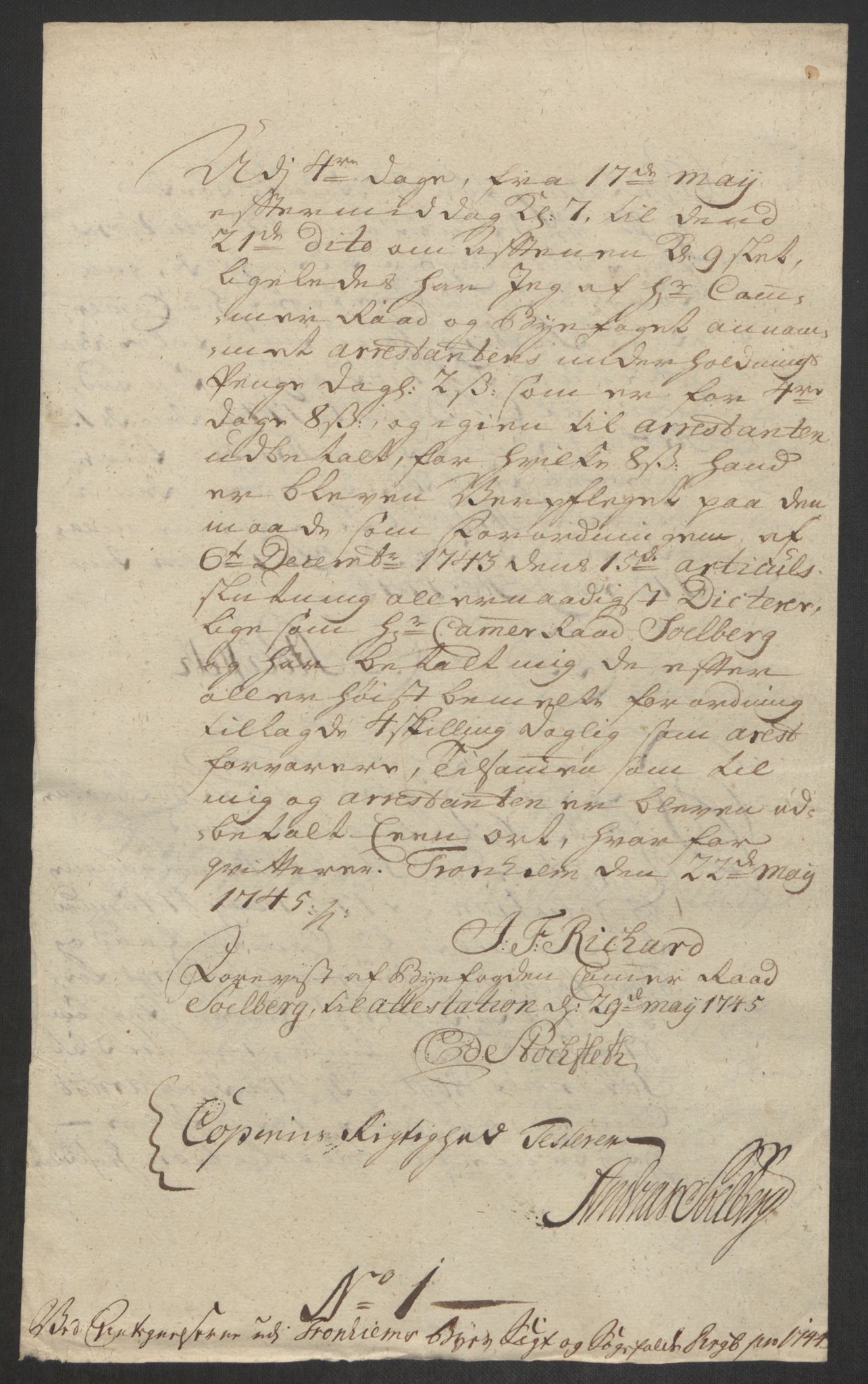 Rentekammeret inntil 1814, Reviderte regnskaper, Byregnskaper, AV/RA-EA-4066/R/Rs/L0541: [S22] Sikt og sakefall, 1743-1746, p. 190