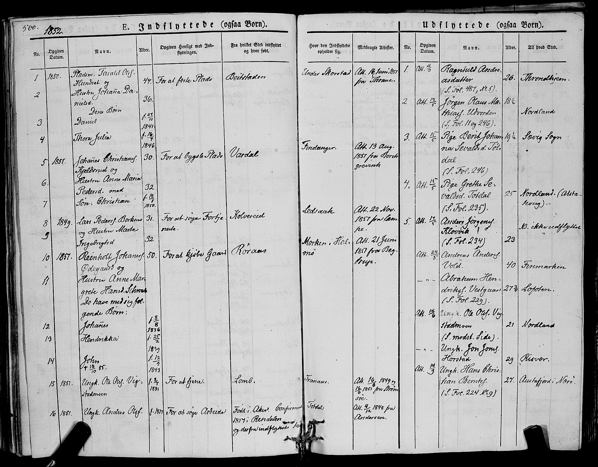 Ministerialprotokoller, klokkerbøker og fødselsregistre - Nord-Trøndelag, SAT/A-1458/773/L0614: Parish register (official) no. 773A05, 1831-1856, p. 500