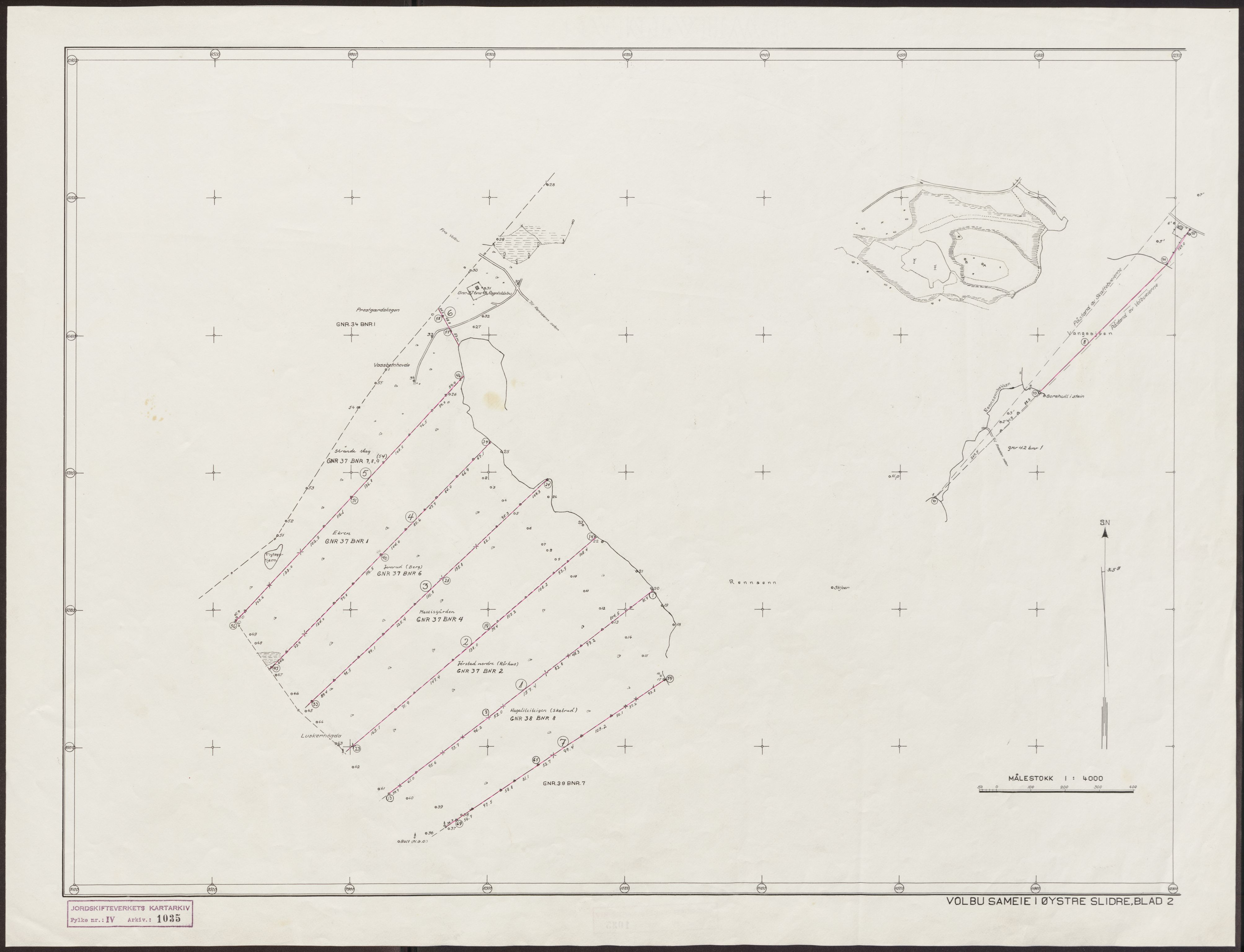 Jordskifteverkets kartarkiv, AV/RA-S-3929/T, 1859-1988, p. 1303