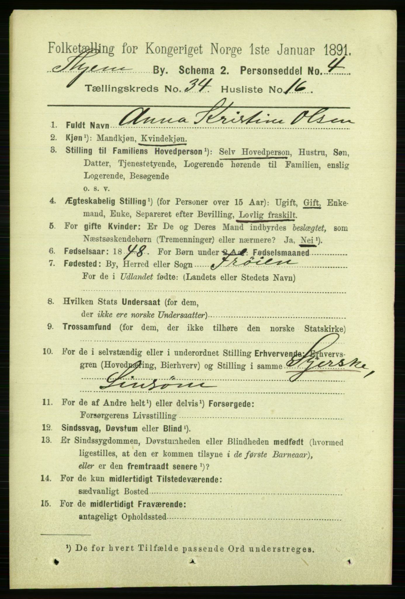 RA, 1891 census for 1601 Trondheim, 1891, p. 25838