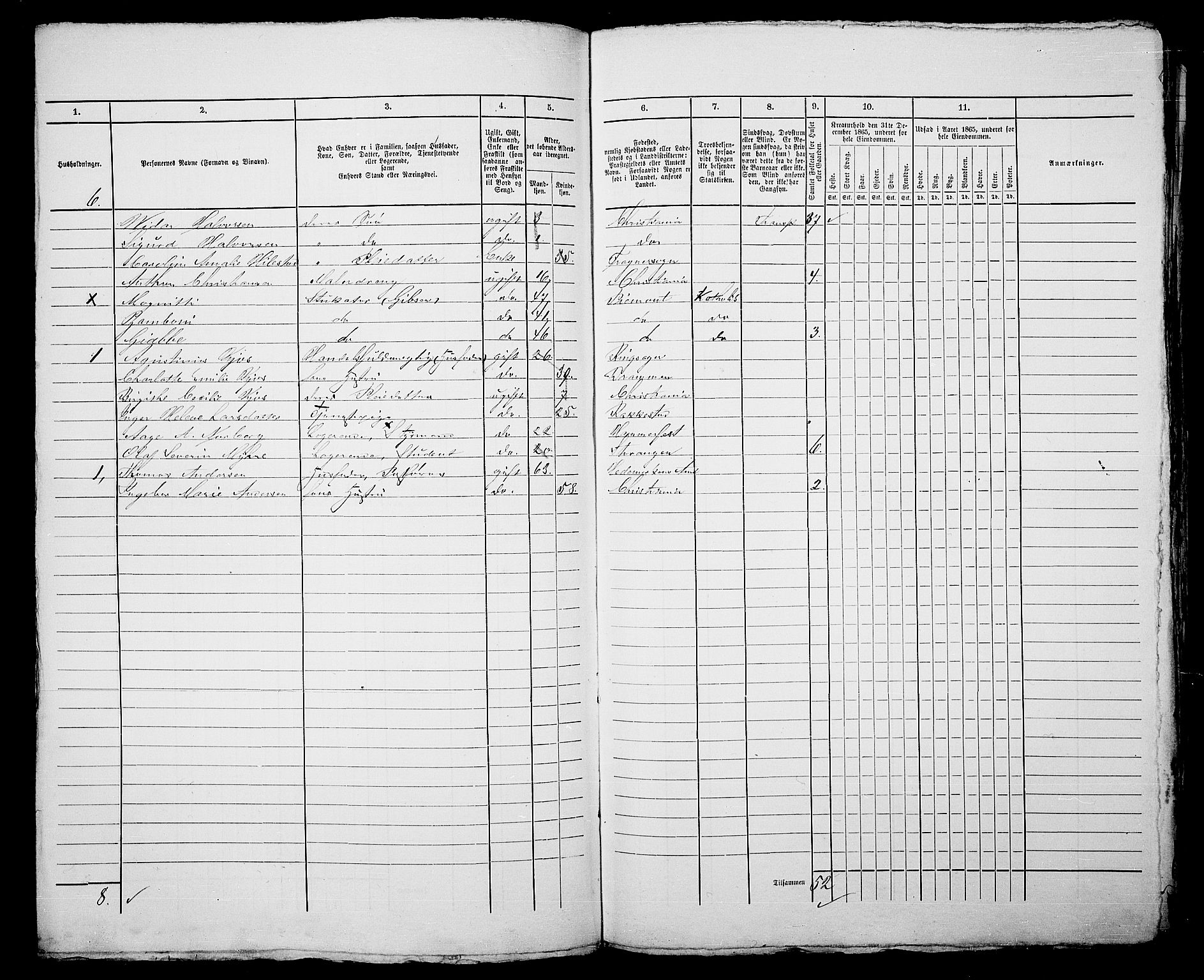 RA, 1865 census for Kristiania, 1865, p. 480