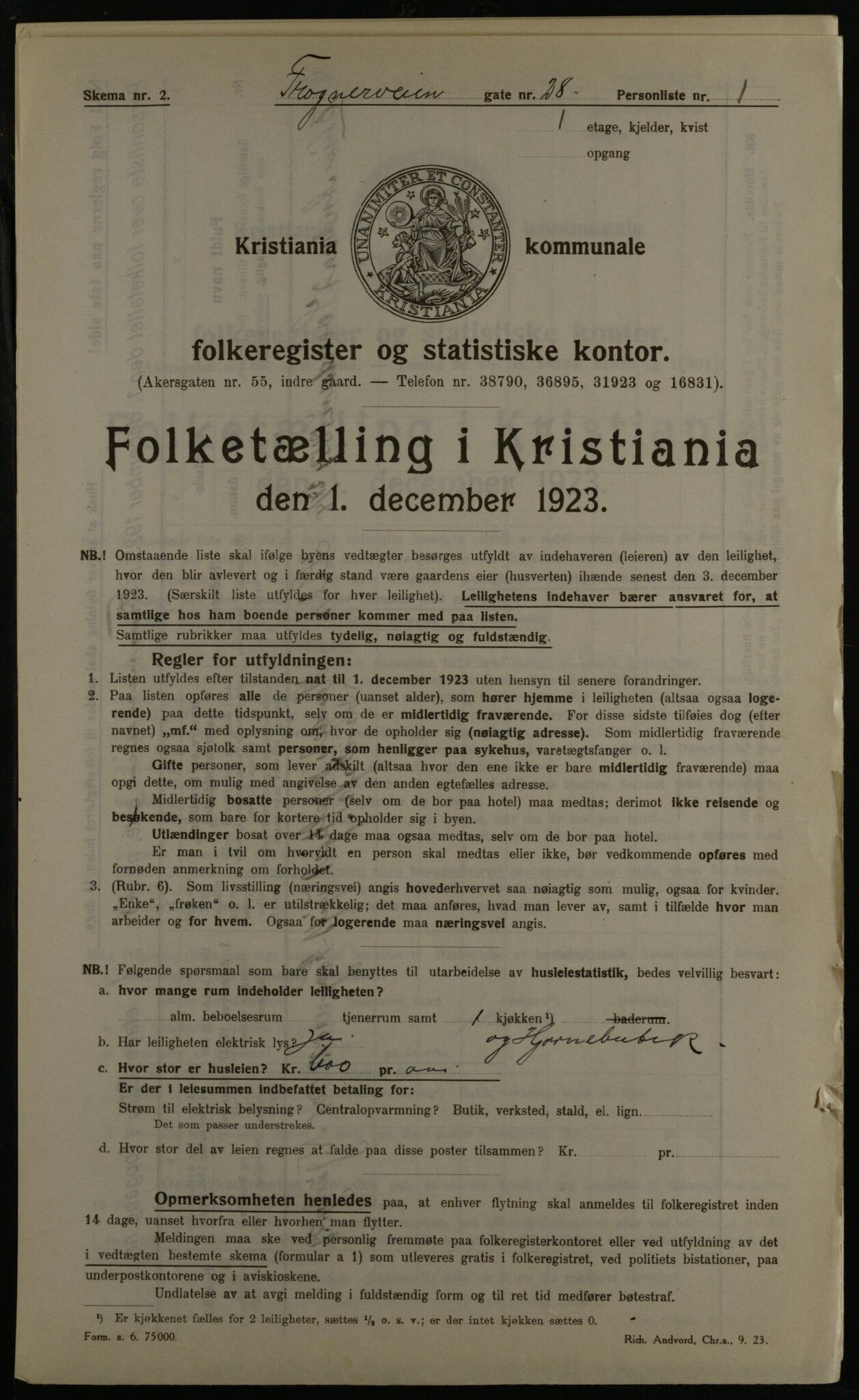 OBA, Municipal Census 1923 for Kristiania, 1923, p. 30941