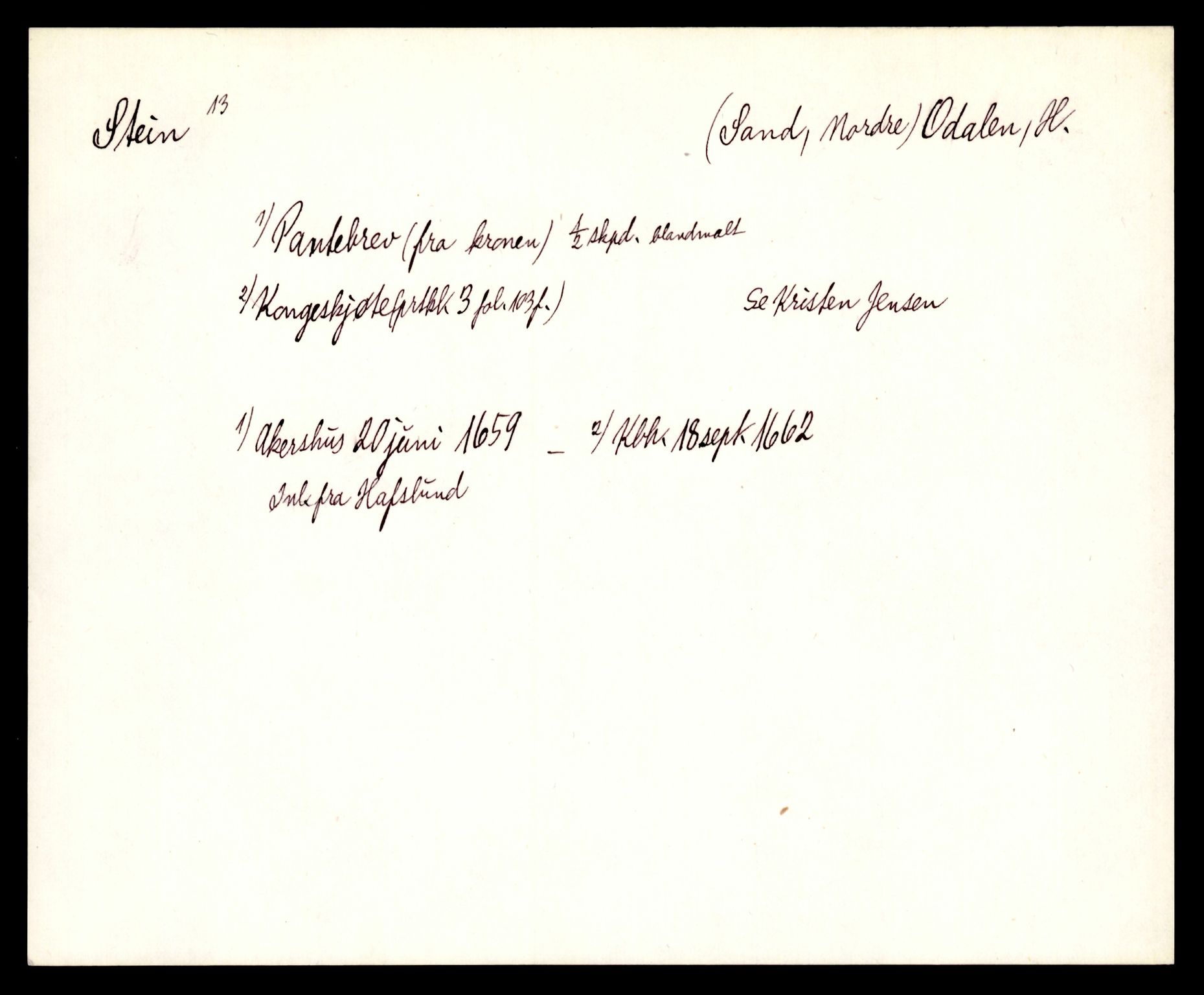 Riksarkivets diplomsamling, AV/RA-EA-5965/F35/F35e/L0007: Registreringssedler Hedmark 1, 1400-1700, p. 759