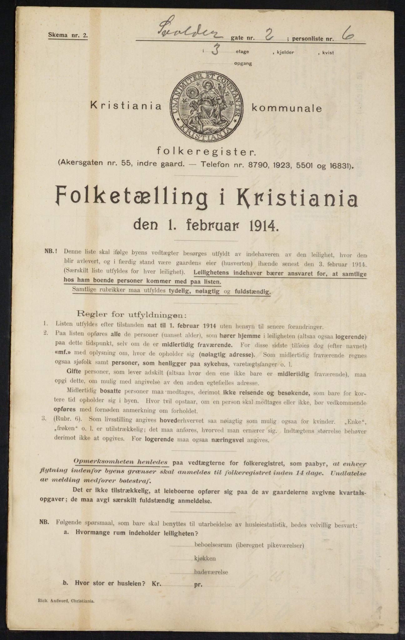 OBA, Municipal Census 1914 for Kristiania, 1914, p. 106921