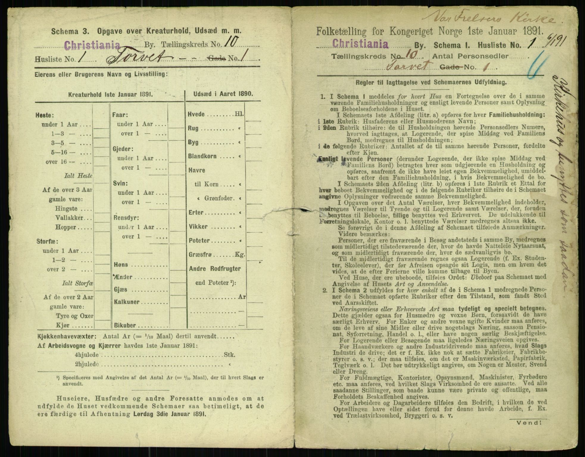 RA, 1891 census for 0301 Kristiania, 1891, p. 4153