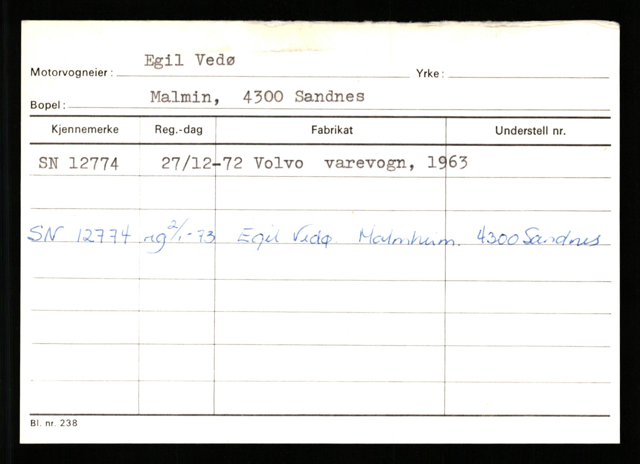 Stavanger trafikkstasjon, AV/SAST-A-101942/0/G/L0003: Registreringsnummer: 10466 - 15496, 1930-1971, p. 1911