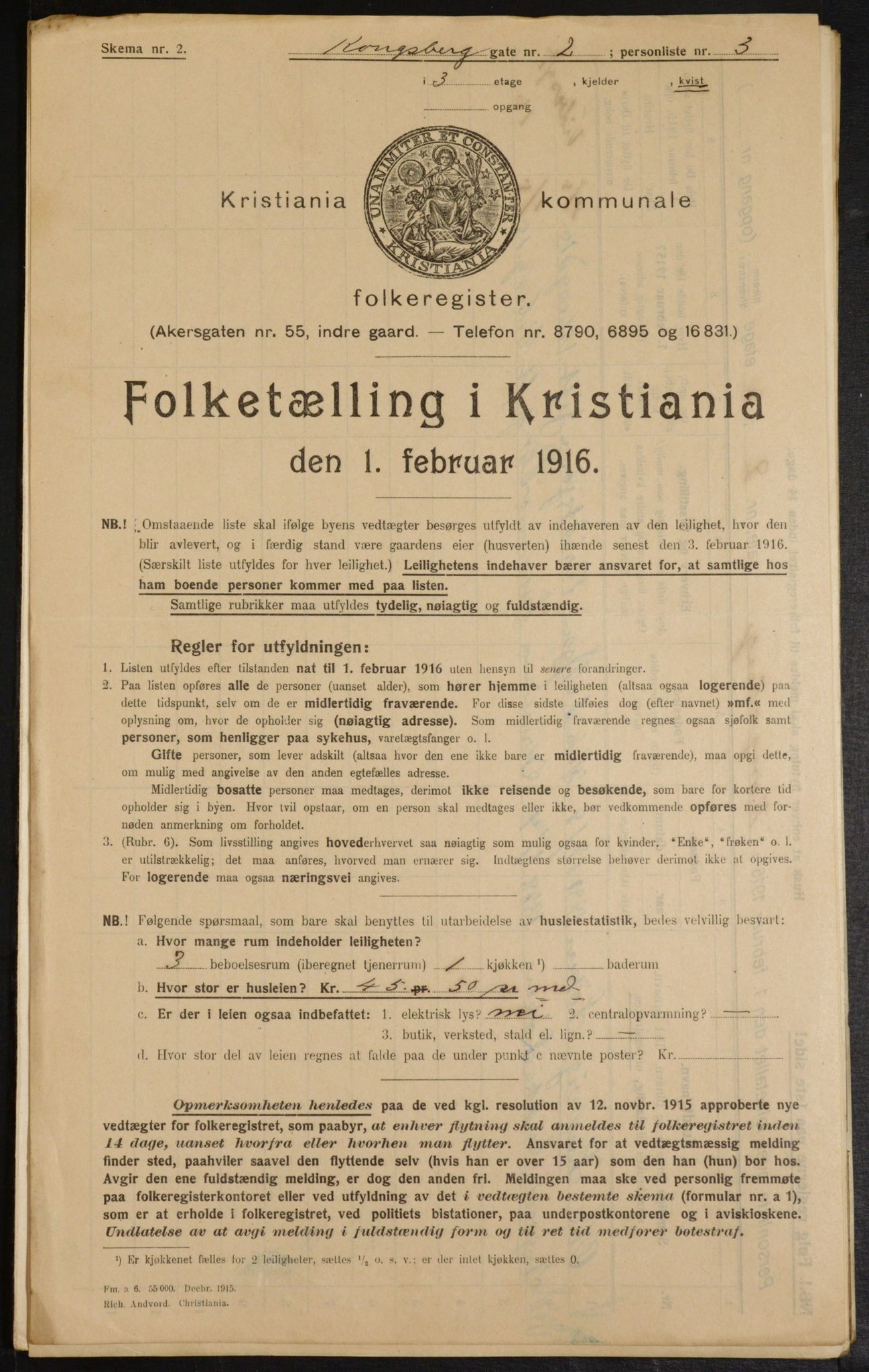 OBA, Municipal Census 1916 for Kristiania, 1916, p. 53772