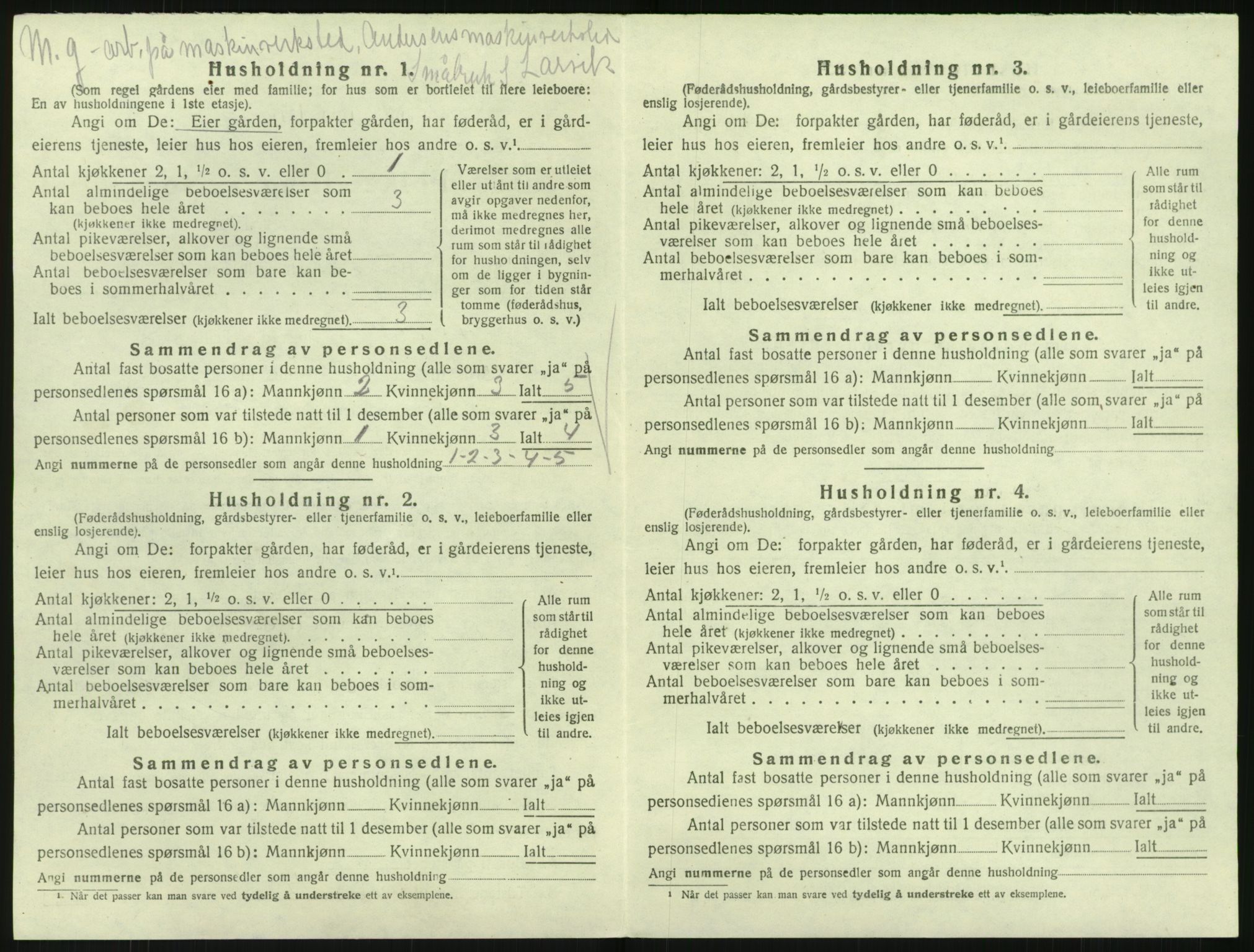 SAK, 1920 census for Søndeled, 1920, p. 608