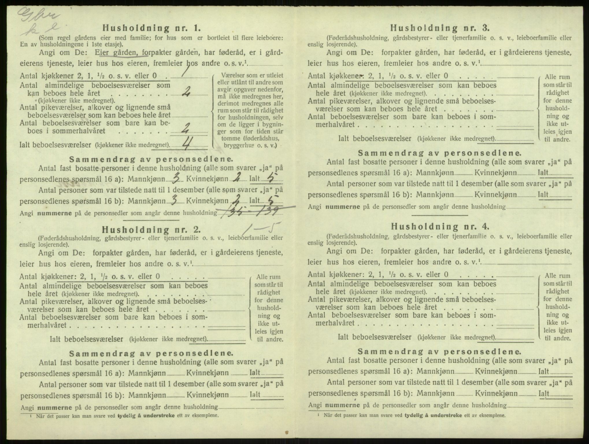 SAB, 1920 census for Hjelme, 1920, p. 310