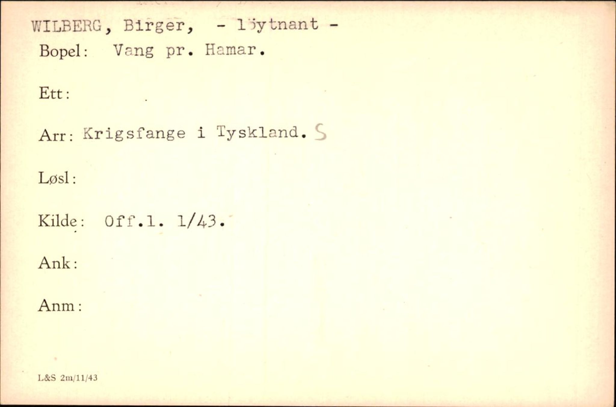 Forsvaret, Forsvarets krigshistoriske avdeling, RA/RAFA-2017/Y/Yf/L0200: II-C-11-2102  -  Norske krigsfanger i Tyskland, 1940-1945, p. 1138