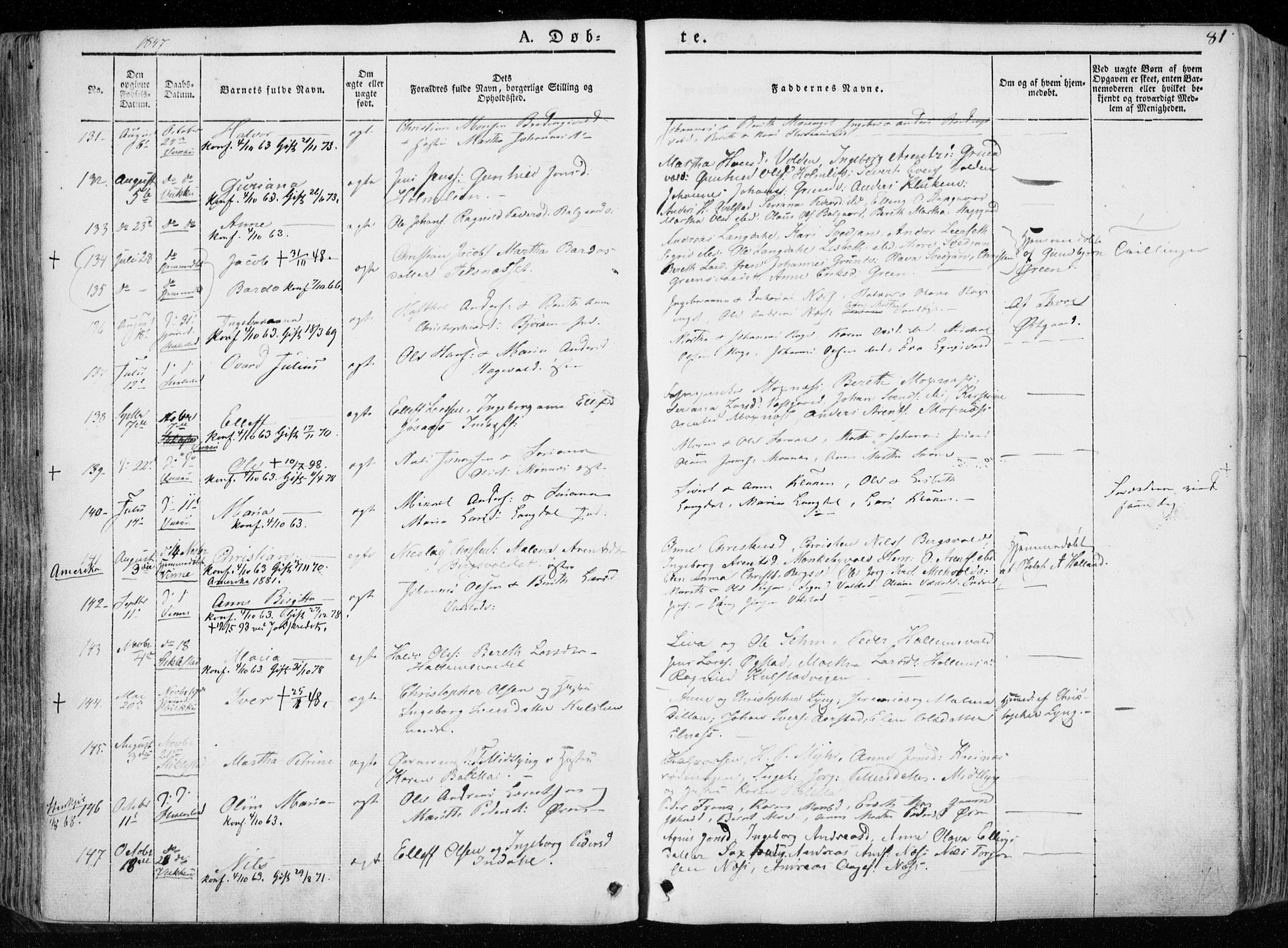 Ministerialprotokoller, klokkerbøker og fødselsregistre - Nord-Trøndelag, AV/SAT-A-1458/723/L0239: Parish register (official) no. 723A08, 1841-1851, p. 81