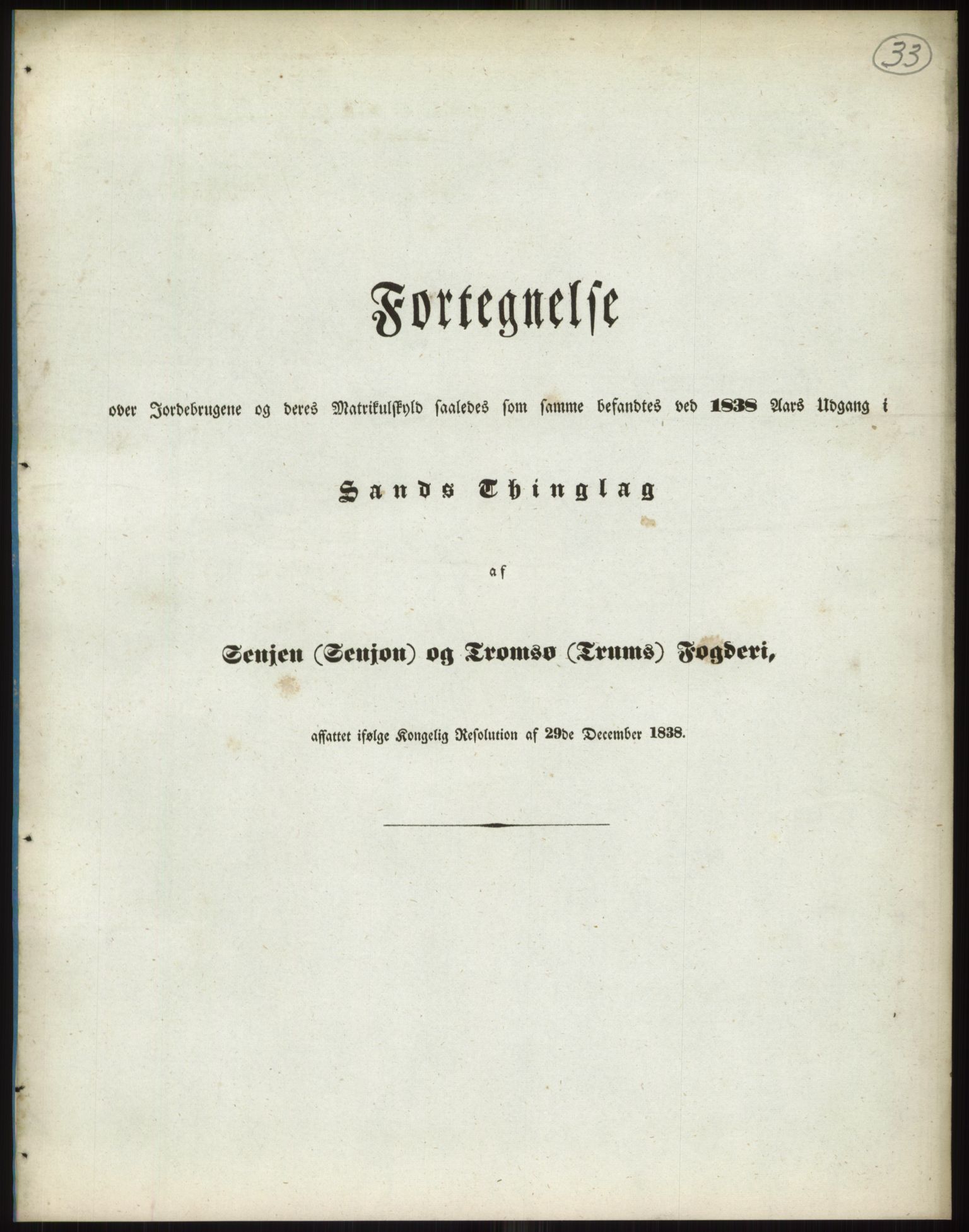 Andre publikasjoner, PUBL/PUBL-999/0002/0018: Bind 18 - Finnmarkens amt: Senja og Tromsø fogderi, 1838, p. 51