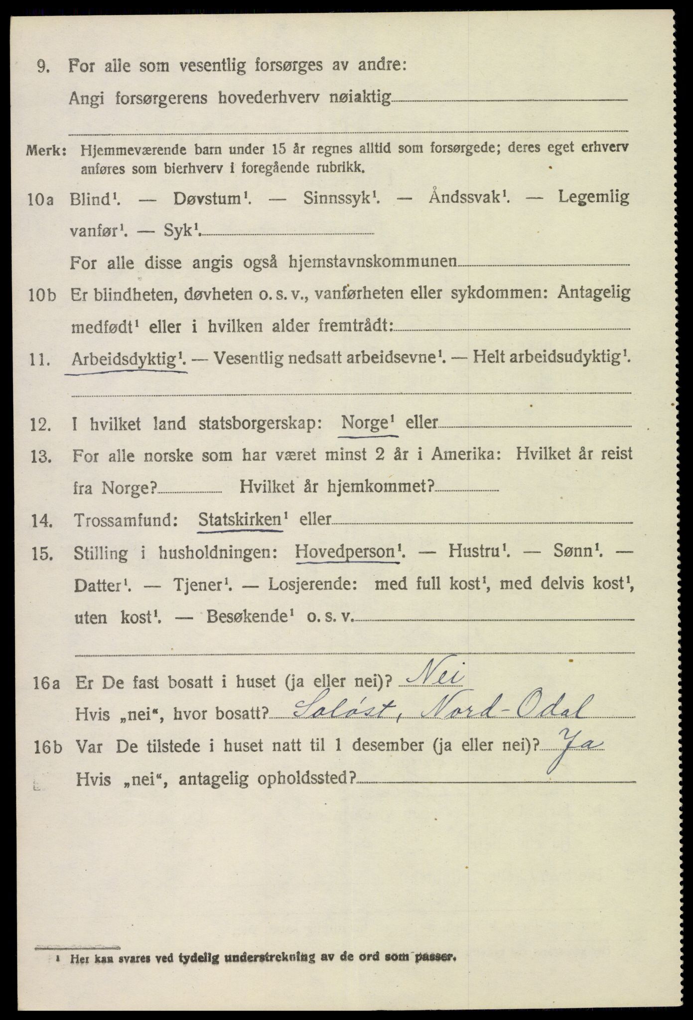 SAH, 1920 census for Sør-Odal, 1920, p. 13914