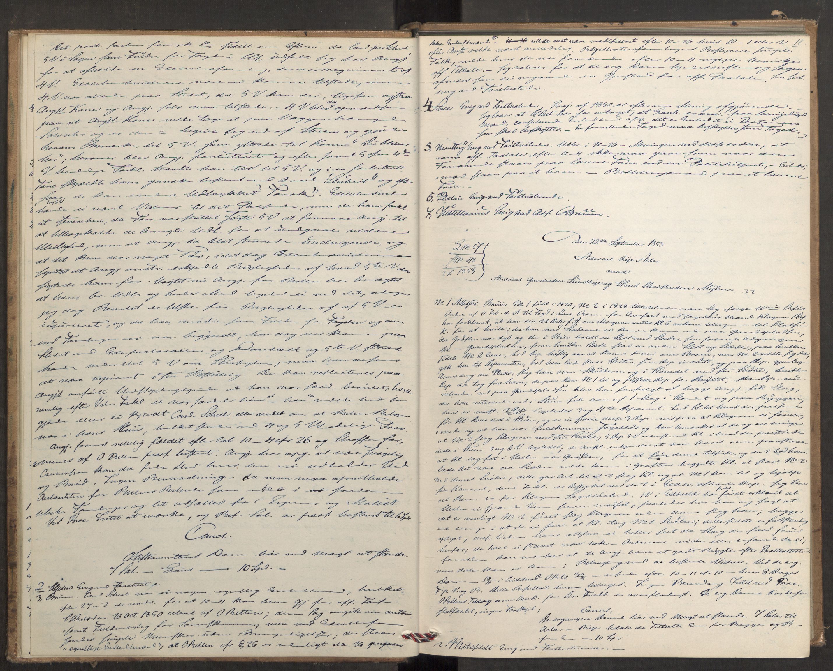 Høyesterett, AV/RA-S-1002/E/Eb/Ebb/L0046/0002: Voteringsprotokoller / Voteringsprotokoll, 1853-1854, p. 10b-11a