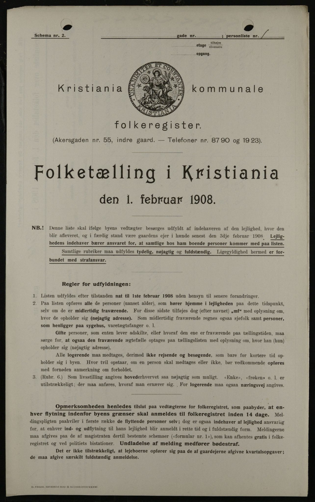 OBA, Municipal Census 1908 for Kristiania, 1908, p. 22266