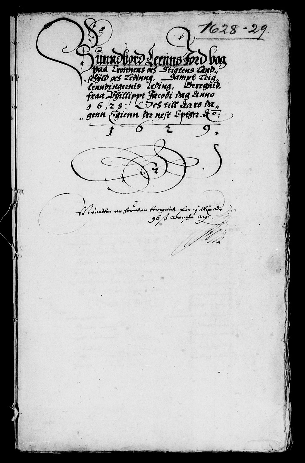 Rentekammeret inntil 1814, Reviderte regnskaper, Lensregnskaper, RA/EA-5023/R/Rb/Rbt/L0048: Bergenhus len, 1628-1629