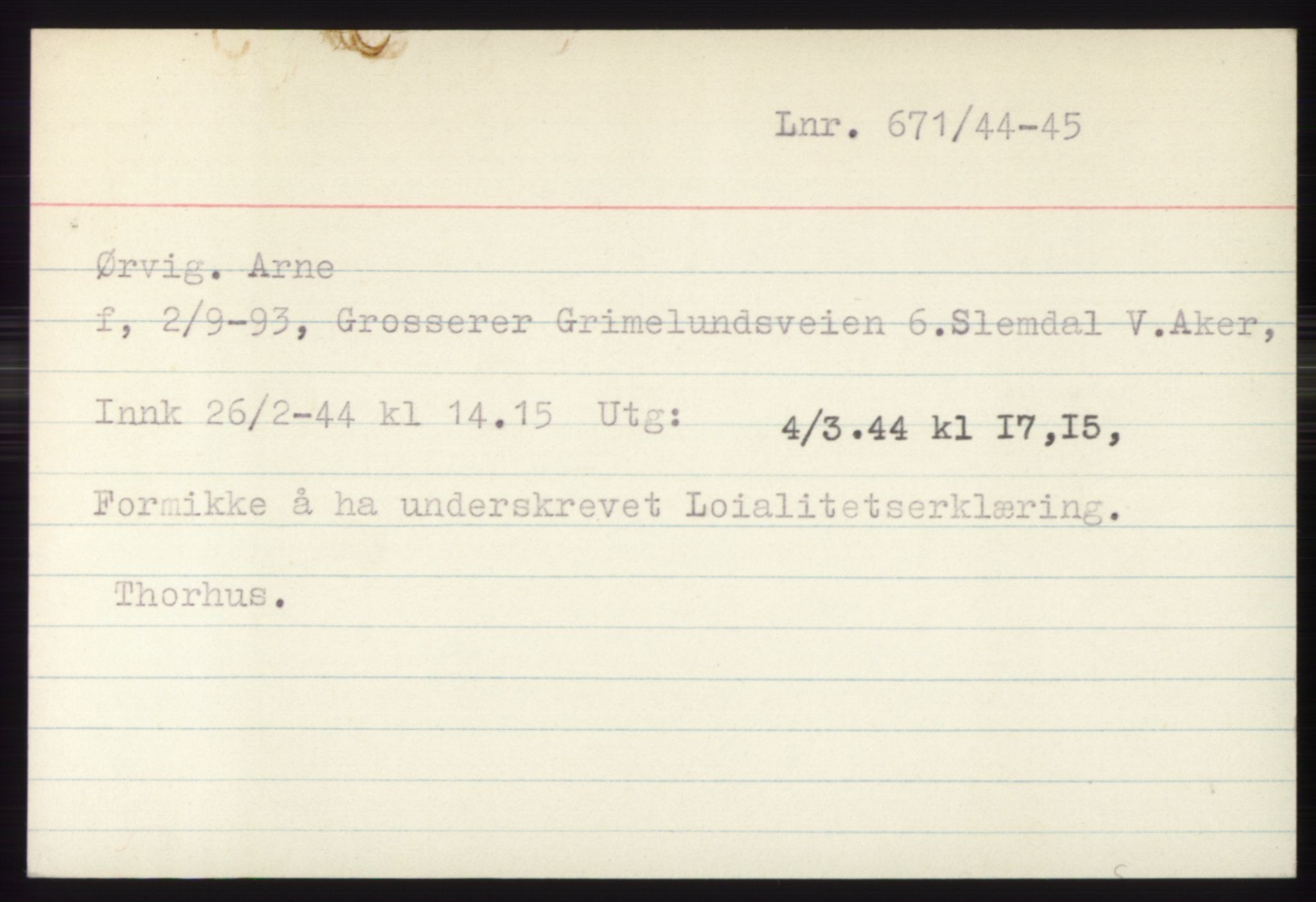 Statspolitiet - Hovedkontoret / Osloavdelingen, AV/RA-S-1329/C/Ck/Cke/L0005: Fangeregister; etternavn S - Å, 1941-1945, p. 702