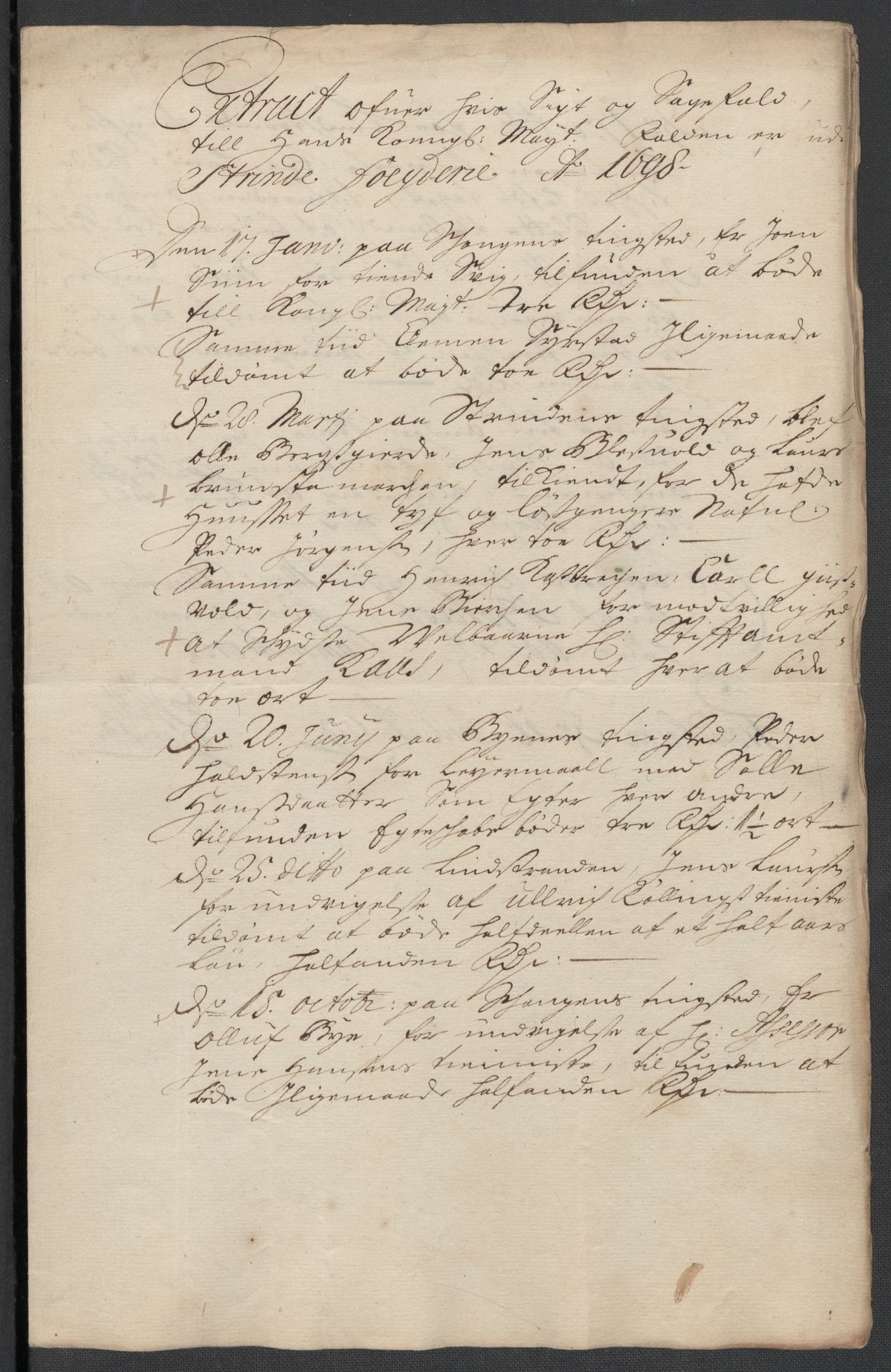 Rentekammeret inntil 1814, Reviderte regnskaper, Fogderegnskap, RA/EA-4092/R61/L4107: Fogderegnskap Strinda og Selbu, 1698-1700, p. 114