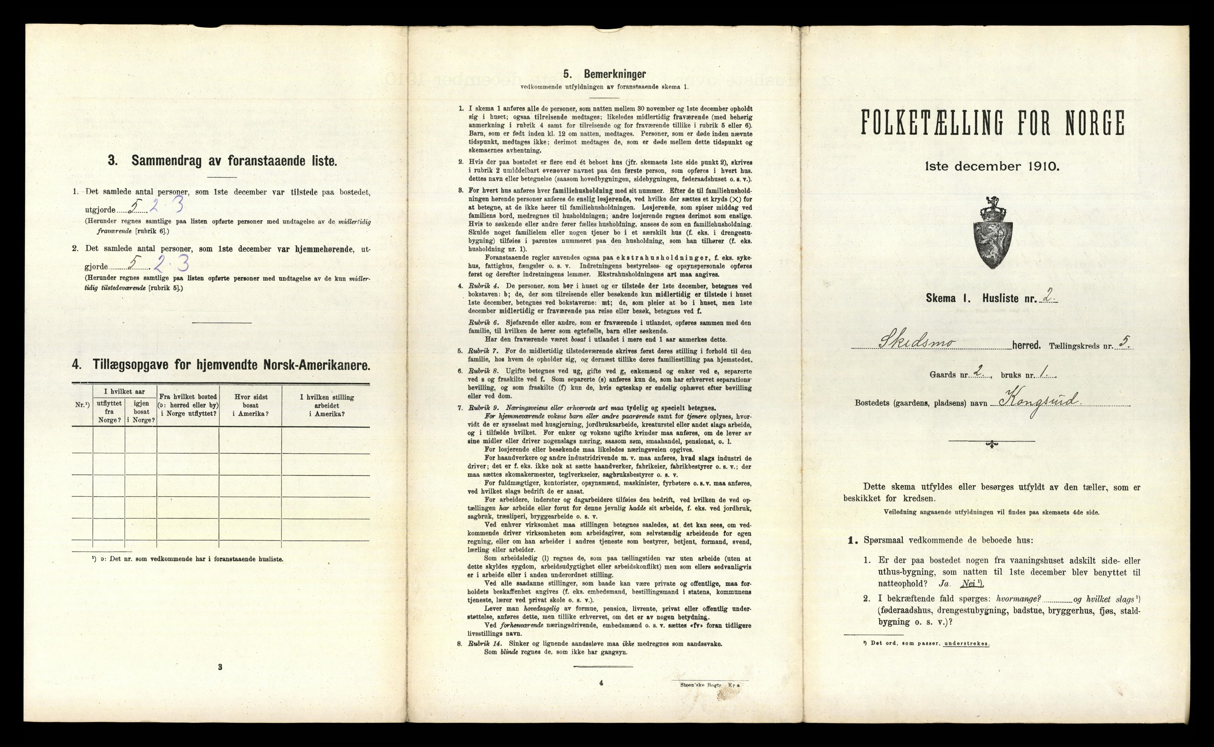 RA, 1910 census for Skedsmo, 1910, p. 935