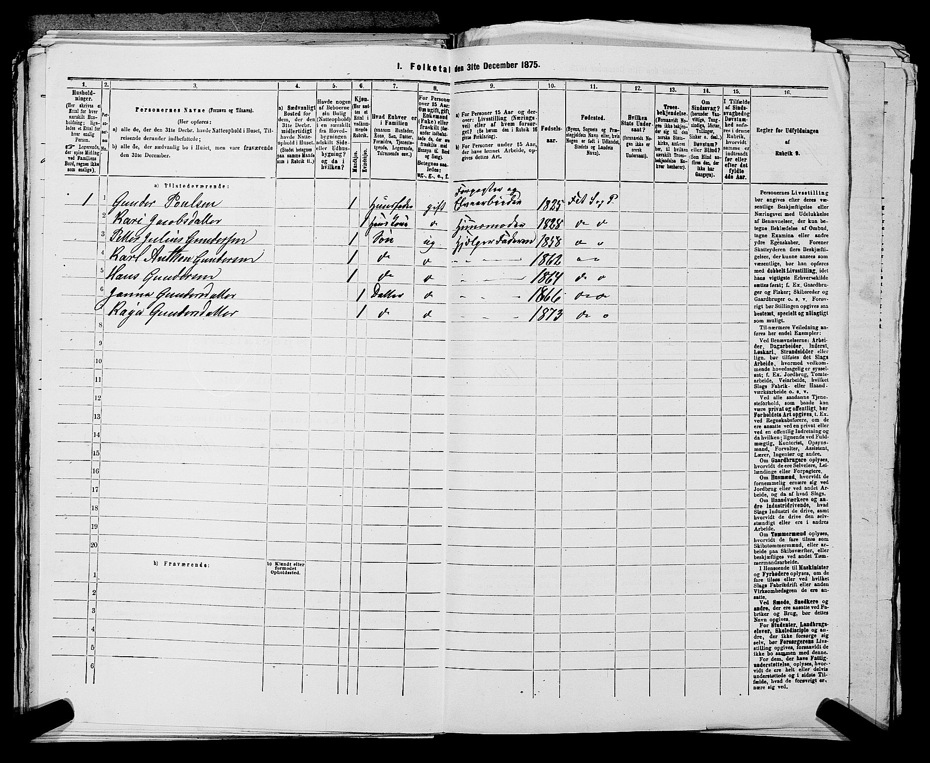 RA, 1875 census for 0227P Fet, 1875, p. 328