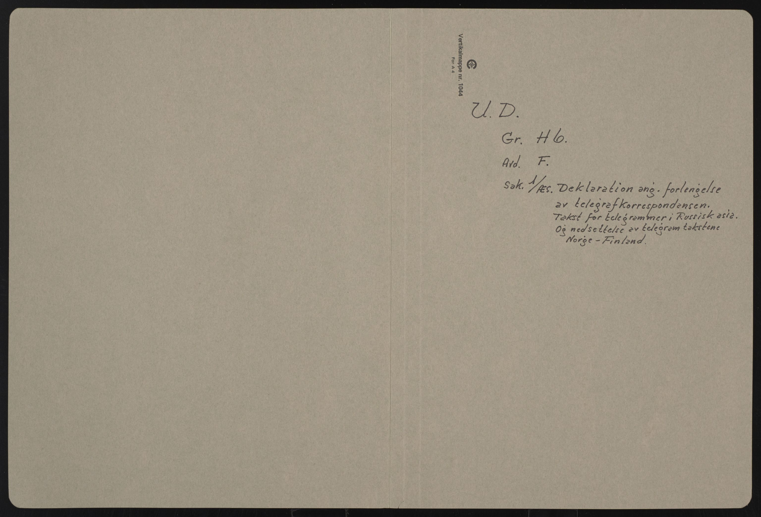 Utenriksdepartementet, RA/S-2259, 1846-1939, p. 606