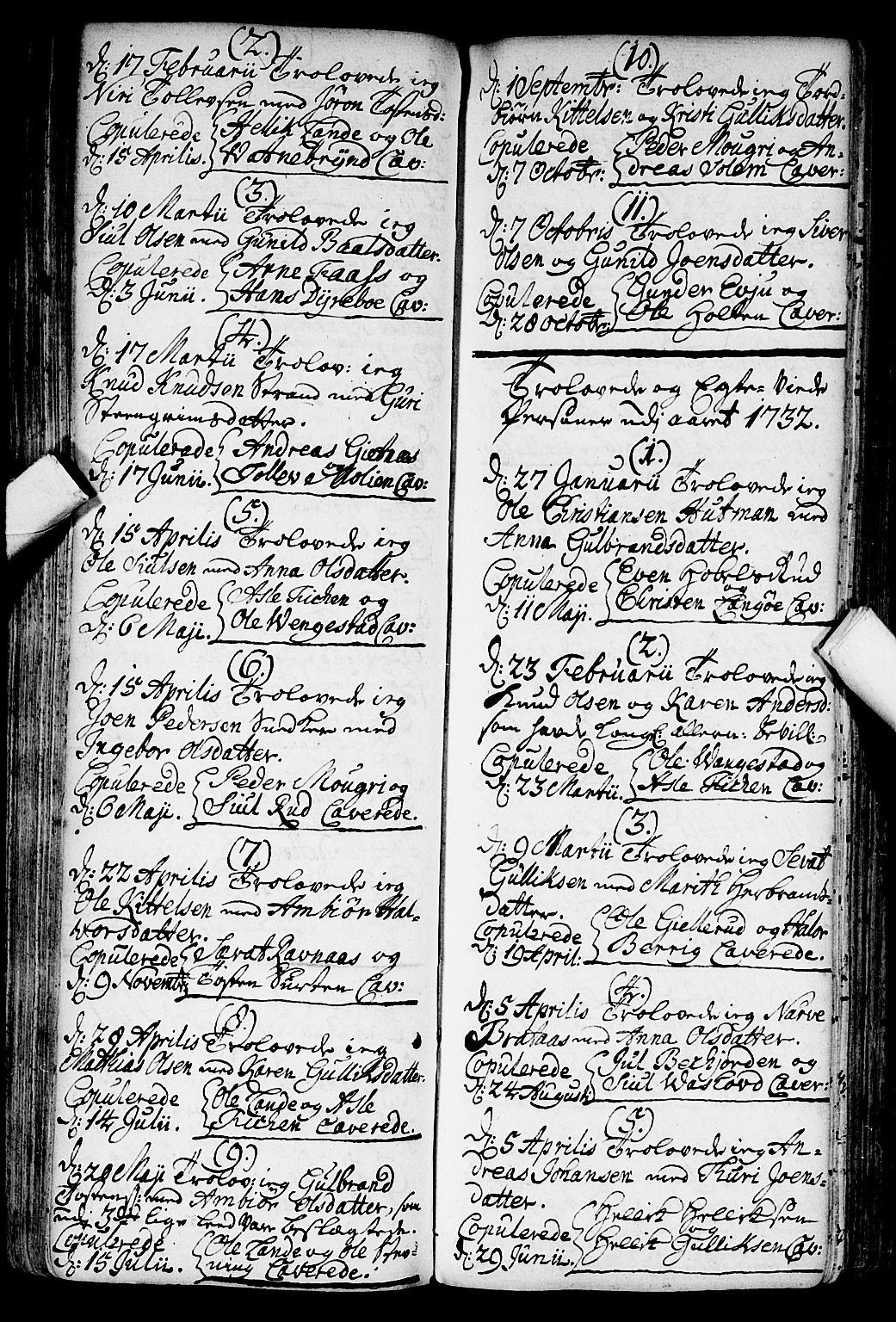 Flesberg kirkebøker, SAKO/A-18/F/Fa/L0002: Parish register (official) no. I 2, 1726-1747